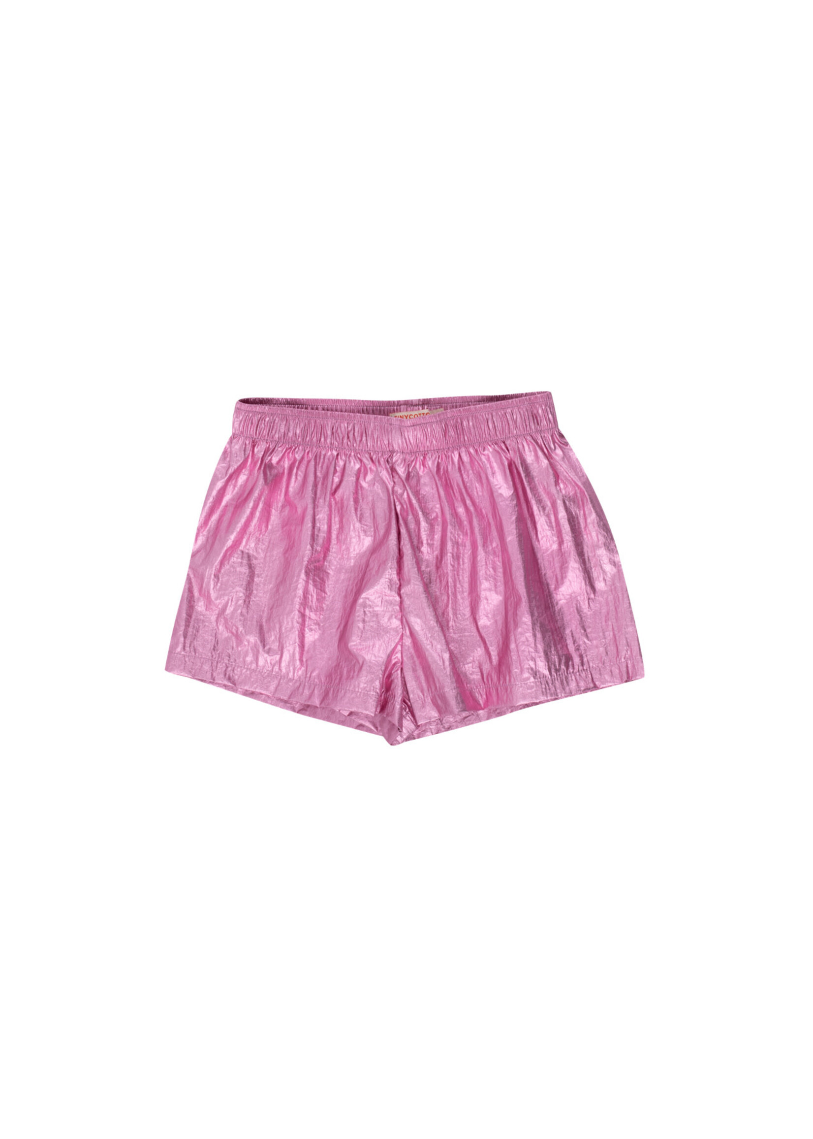 TinyCottons TinyCottons Shiny Shorts Metallic Pink
