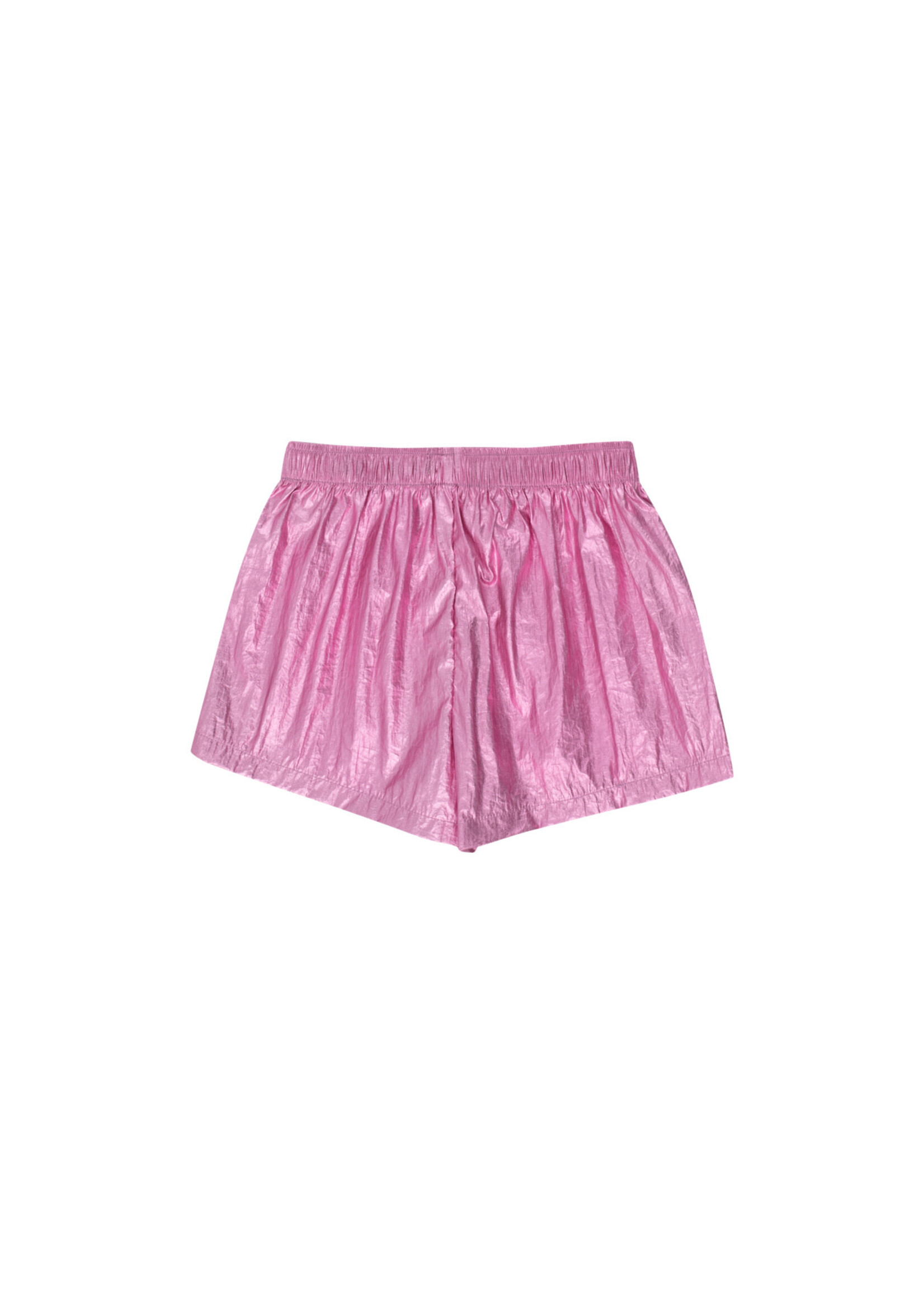 TinyCottons TinyCottons Shiny Shorts Metallic Pink