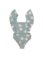 TinyCottons TinyCottons Swimsuit Doves Warm Grey