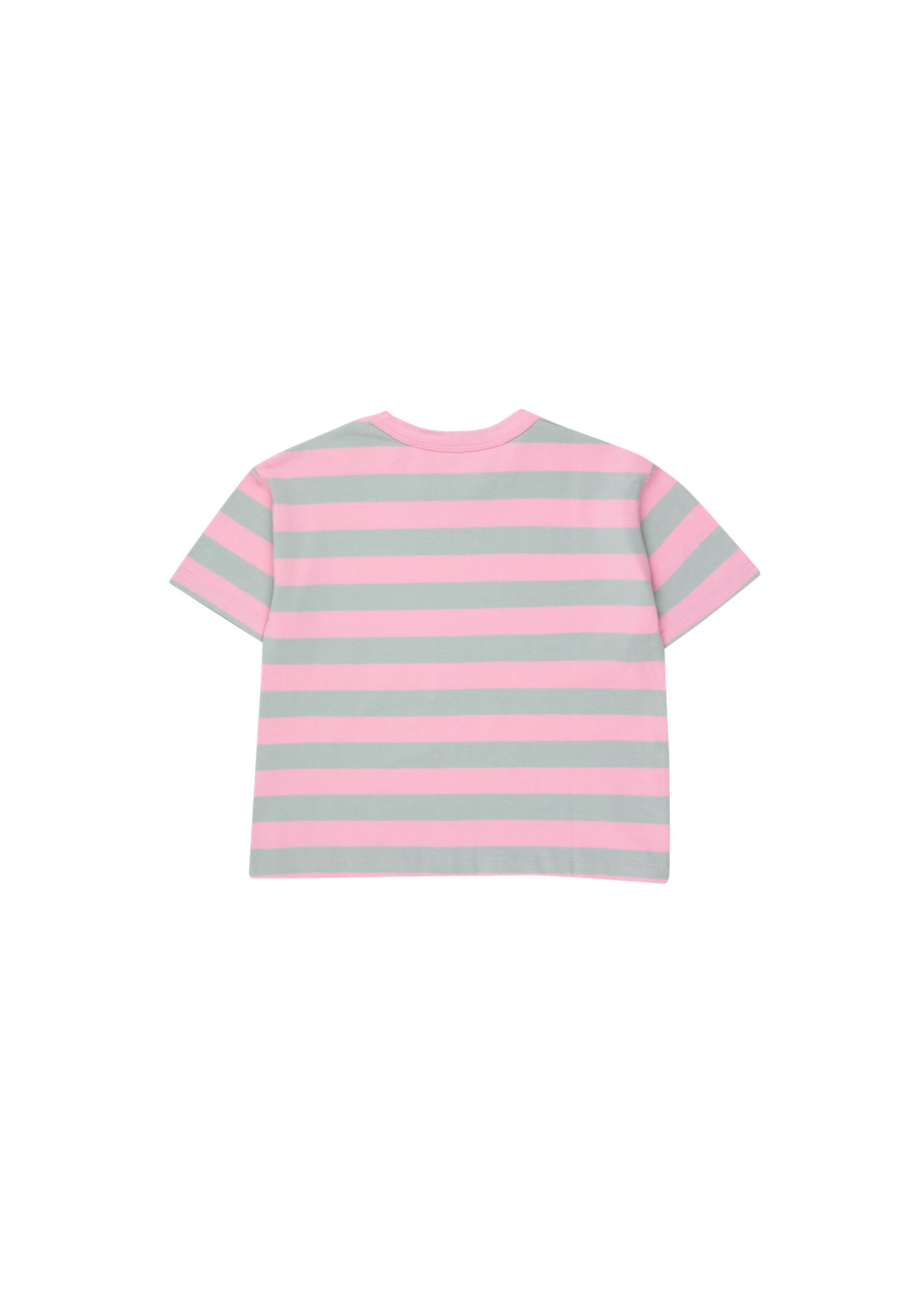 TinyCottons TinyCottons T-Shirt Stripes Pink/Grey