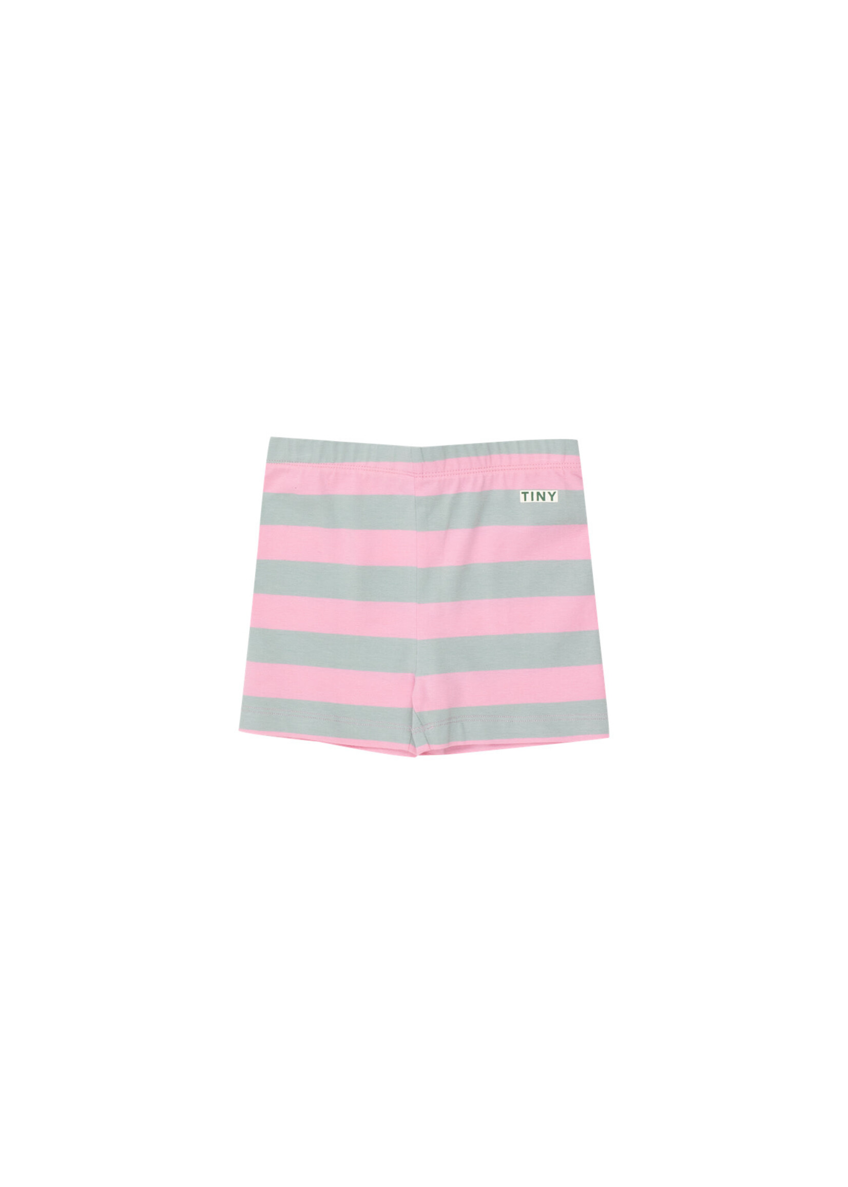 TinyCottons TinyCottons Biker Shorts Stripes Pink/Grey