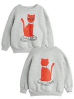 Mini Rodini Mini Rodini Sweater Cat Heather Grey