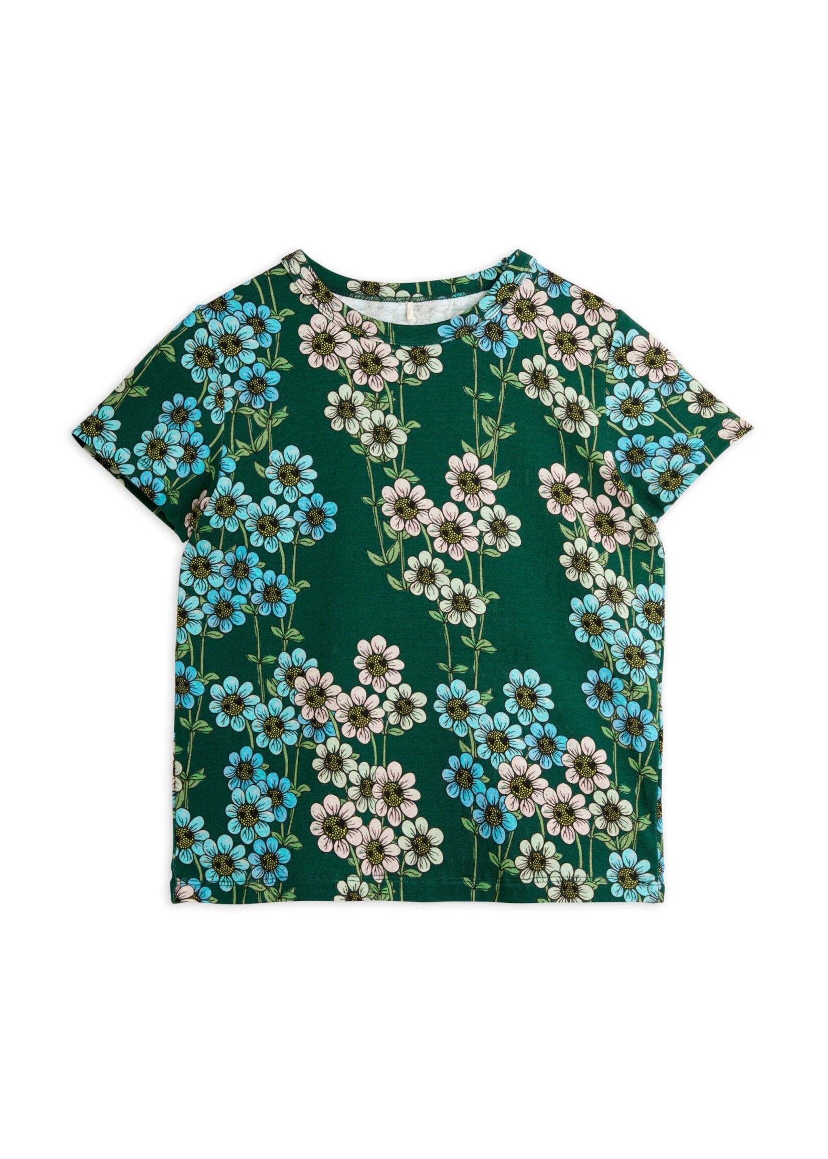 Mini Rodini Mini Rodini T-Shirt Daisies Green