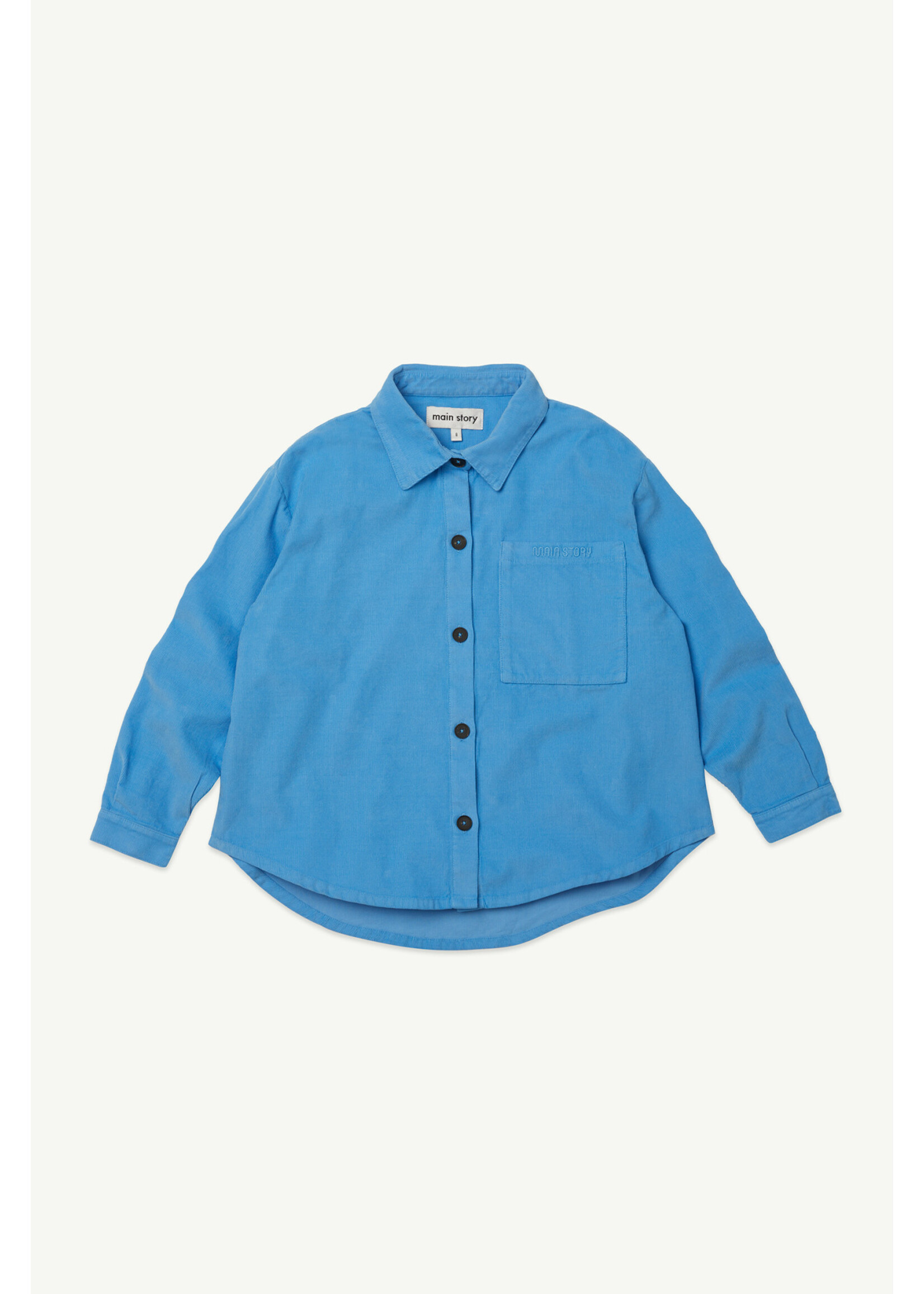 Main Story Main Story Fine Corduroy Shirt Alaskan Blue