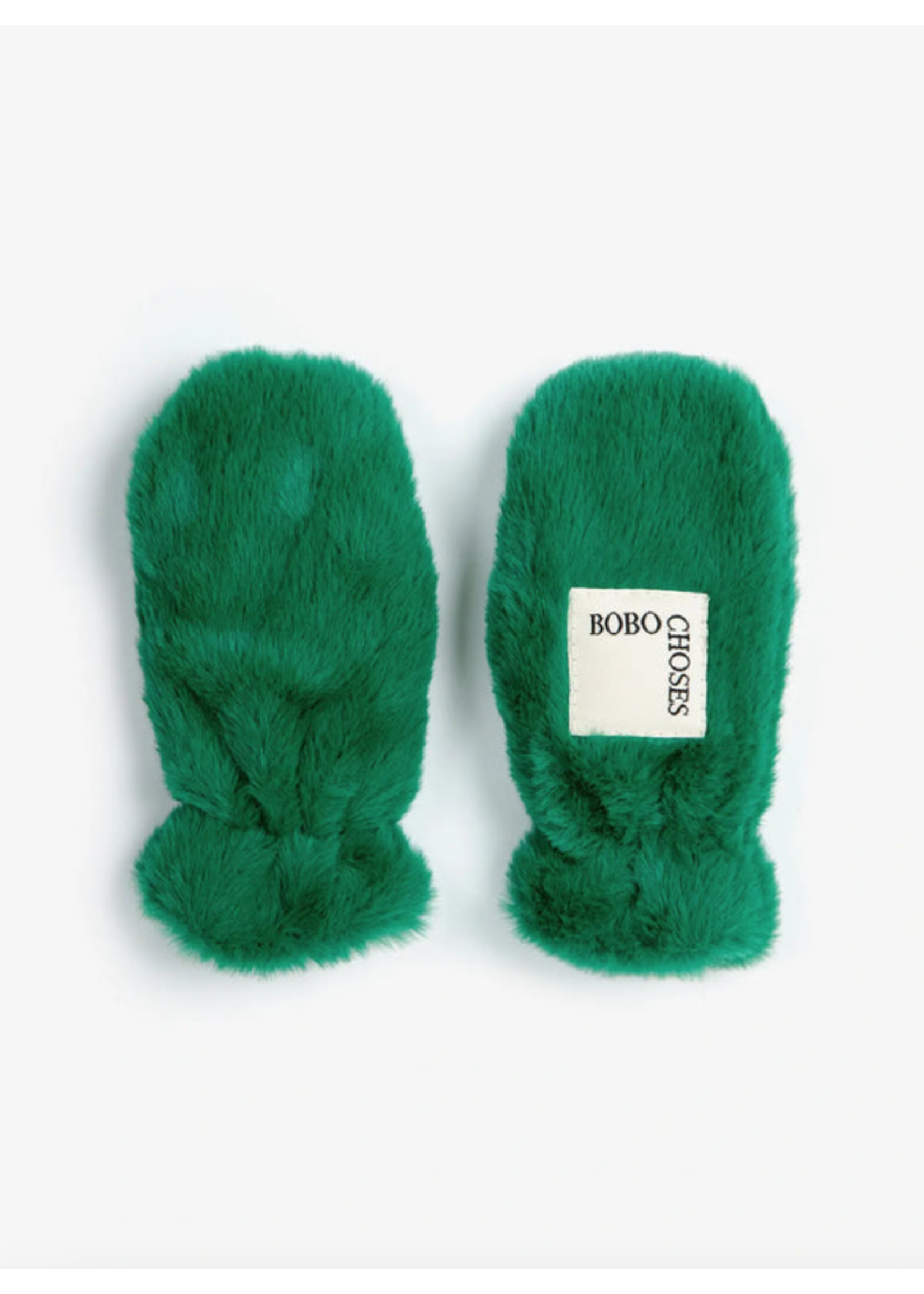 Bobo Choses Bobo Choses Mittens Furry Green