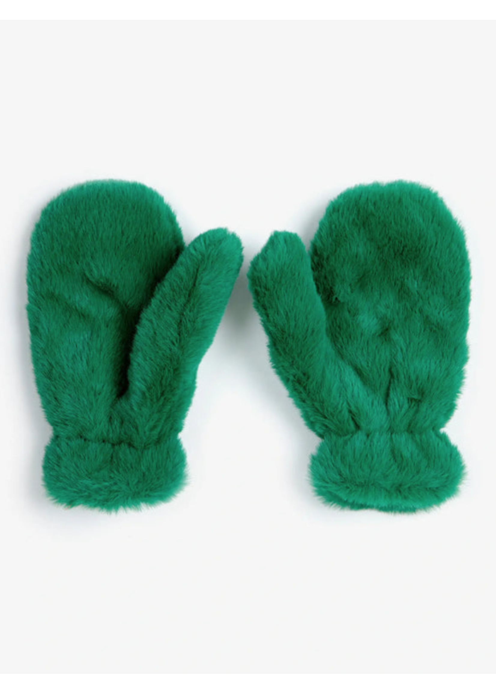 Bobo Choses Bobo Choses Mittens Furry Green