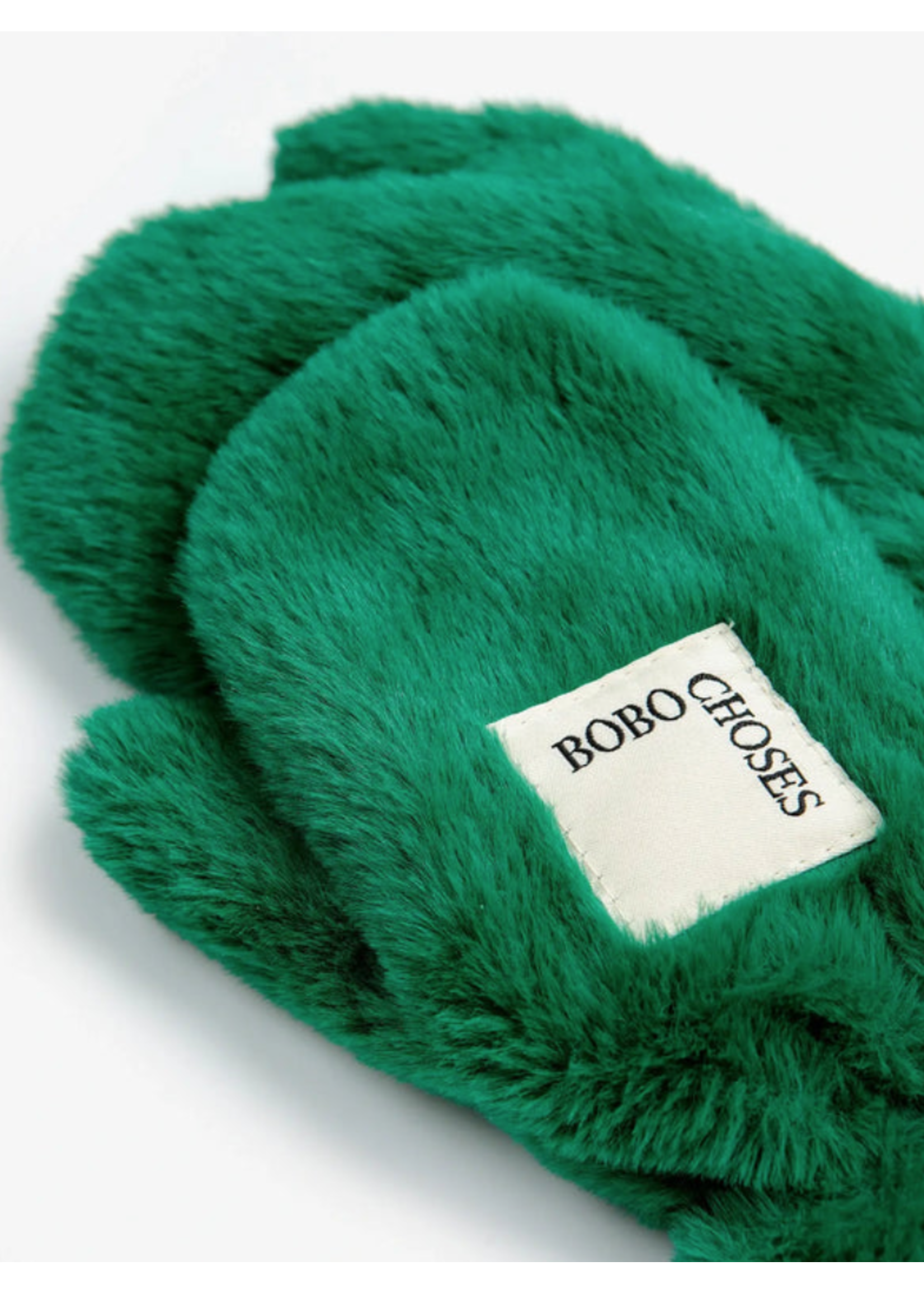 Bobo Choses Bobo Choses Mittens Furry Green