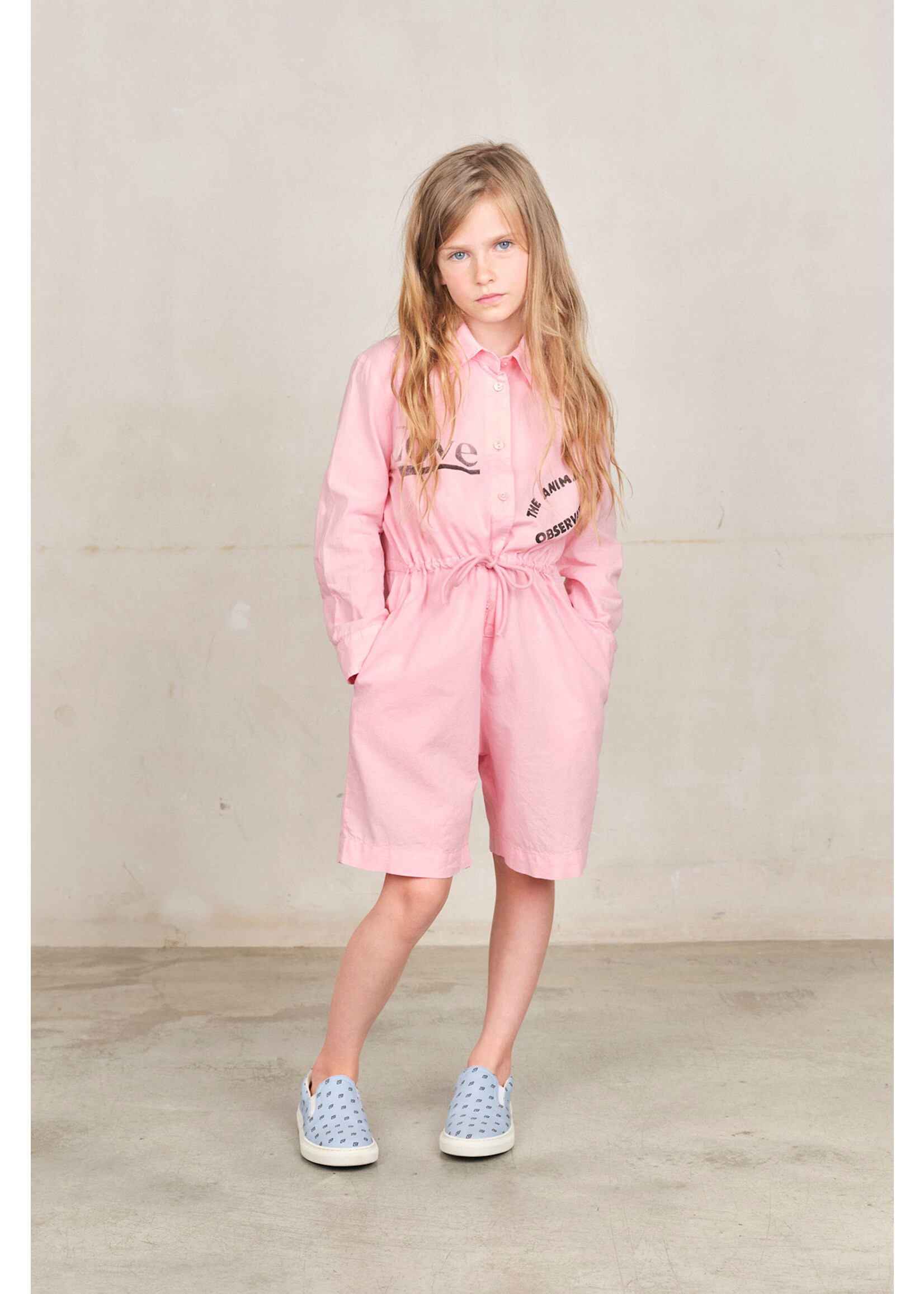 The Animals Observatory TAO Jumpsuit Squirrel Pink