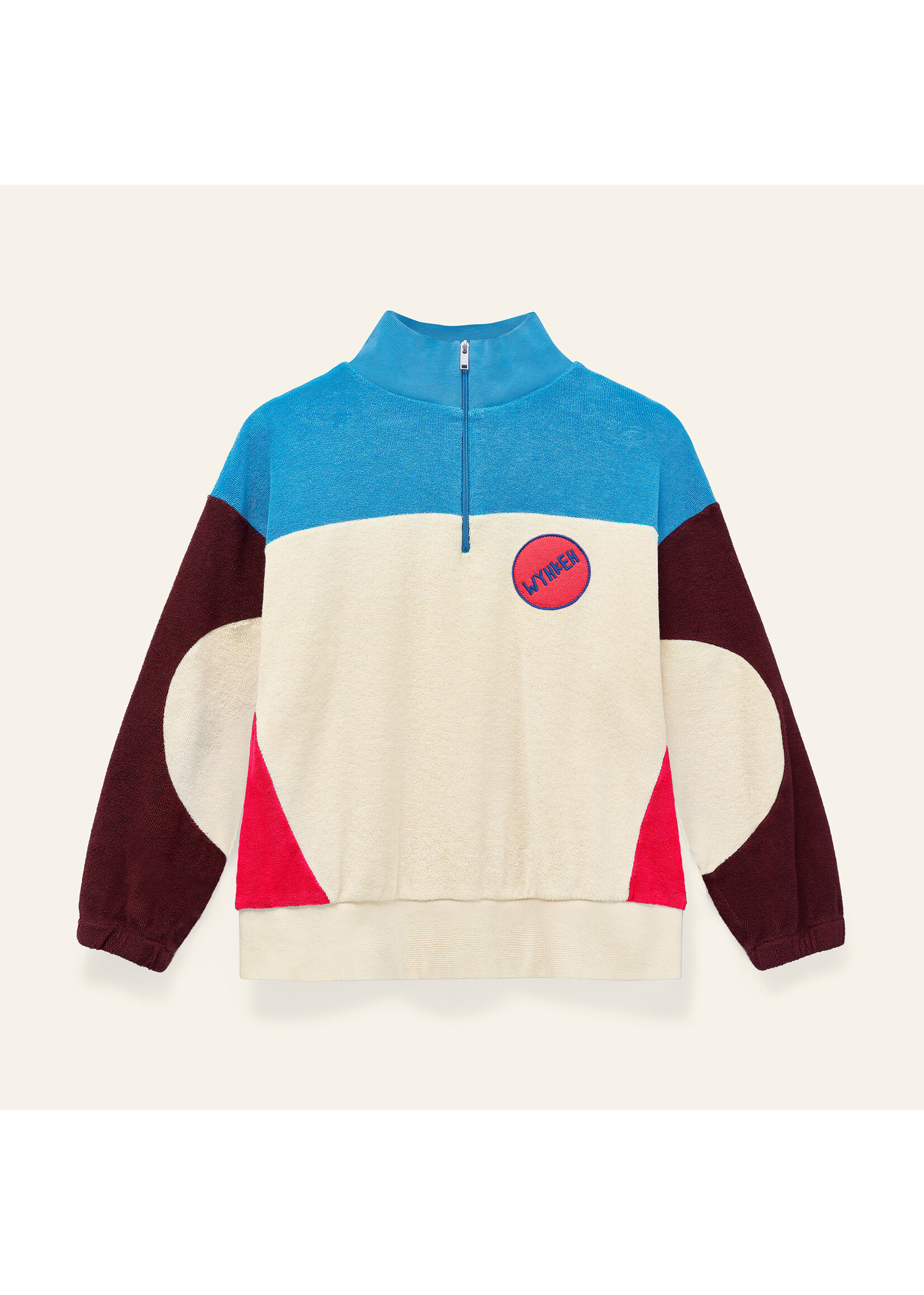 Wynken Wynken Sweater Popover Ecru/Strong Blue