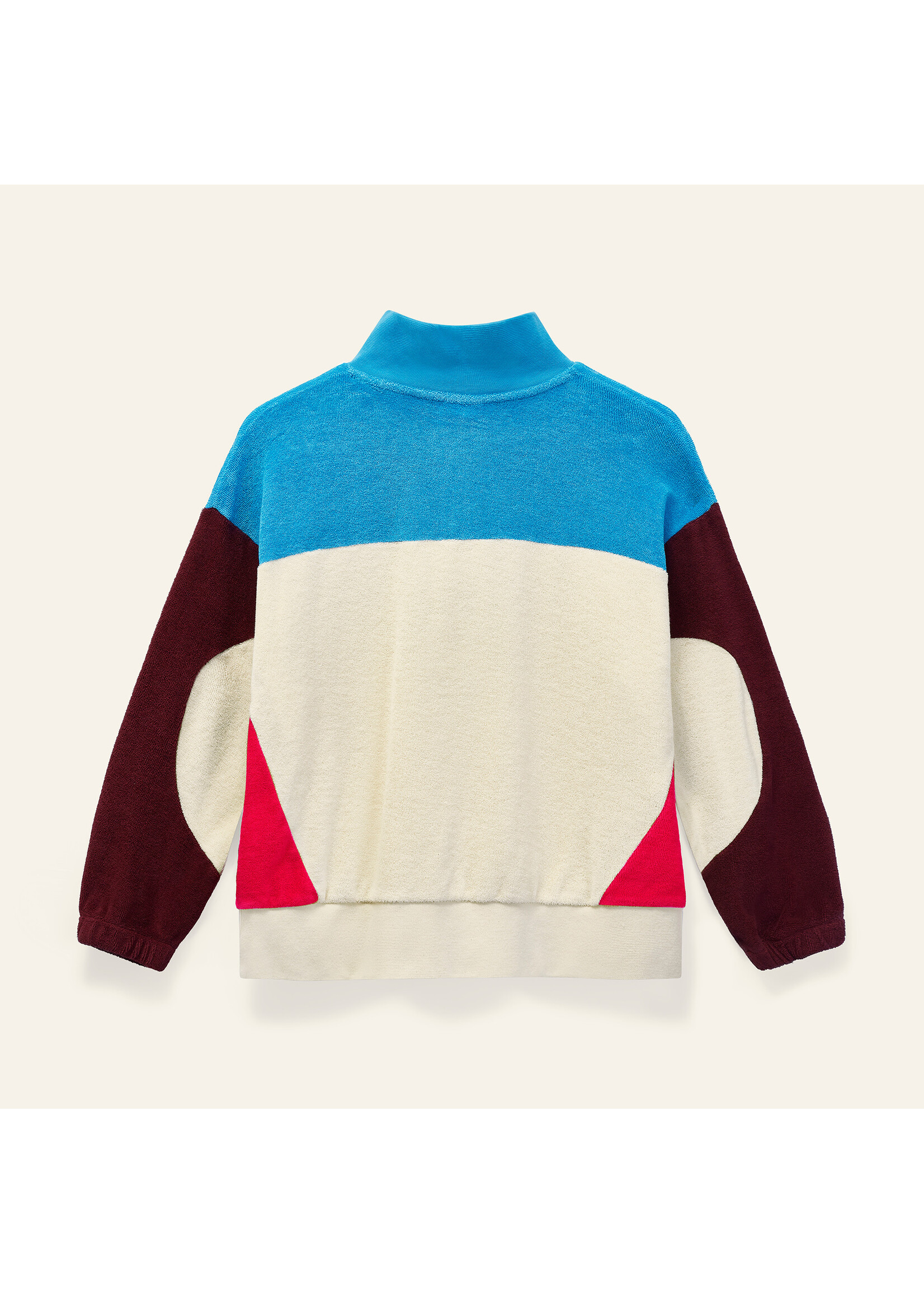 Wynken Wynken Sweater Popover Ecru/Strong Blue
