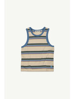 Main Story Main Story Vest Lily White Stripe