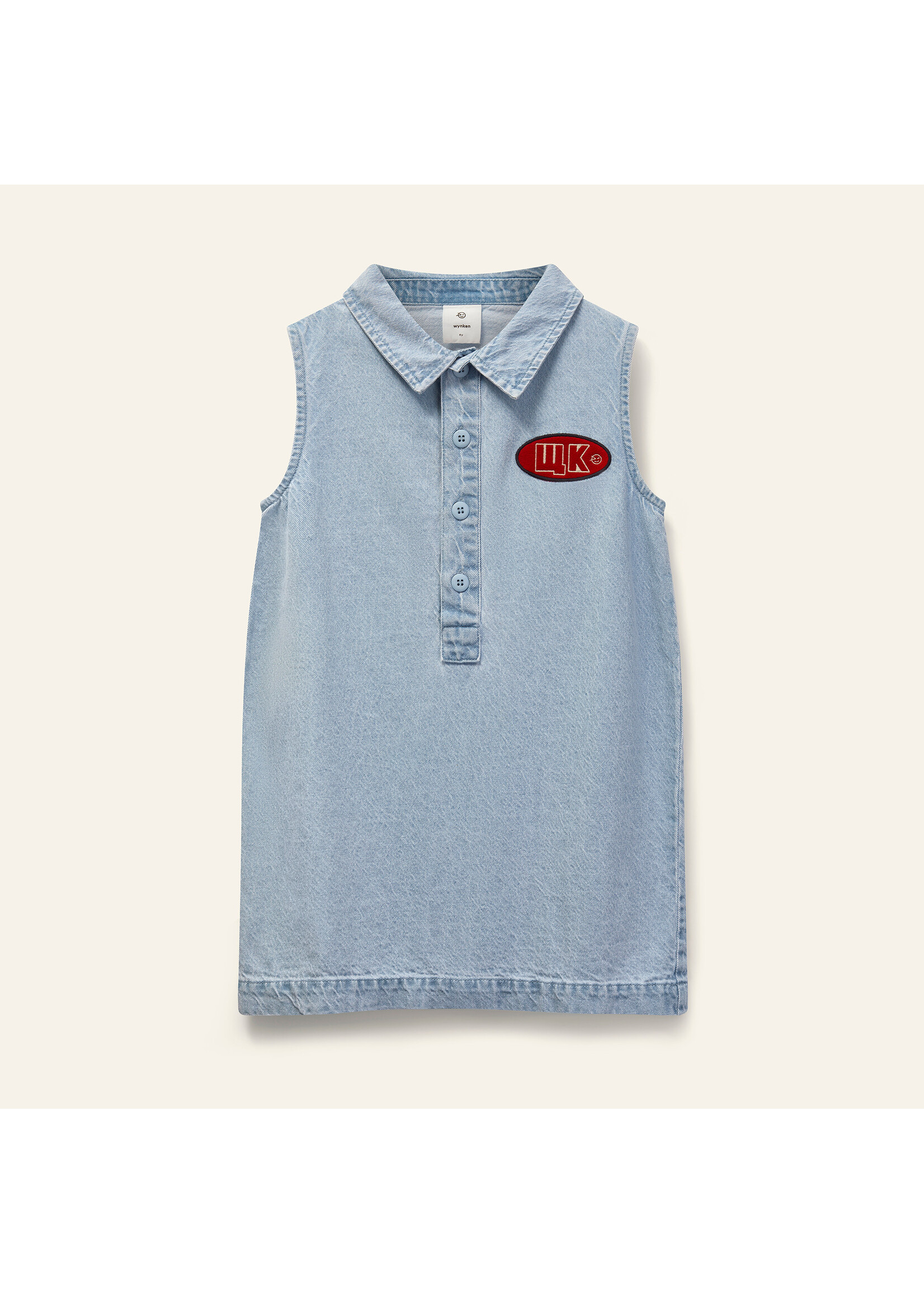 Wynken Wynken Denim Dress Amore Pale Bleach