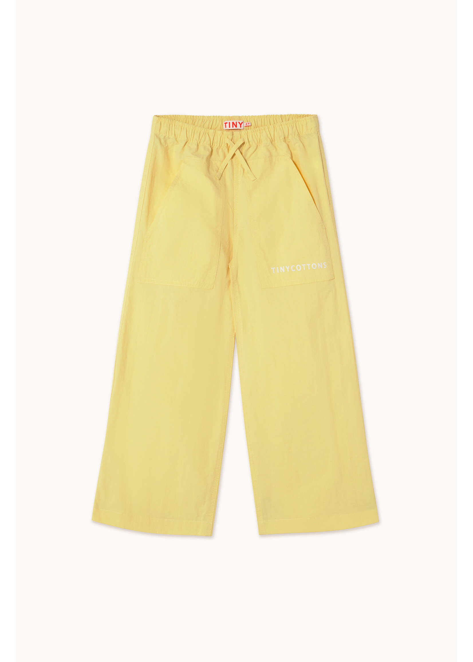 TinyCottons TinyCottons Solid Pants Logo Mellow Yellow