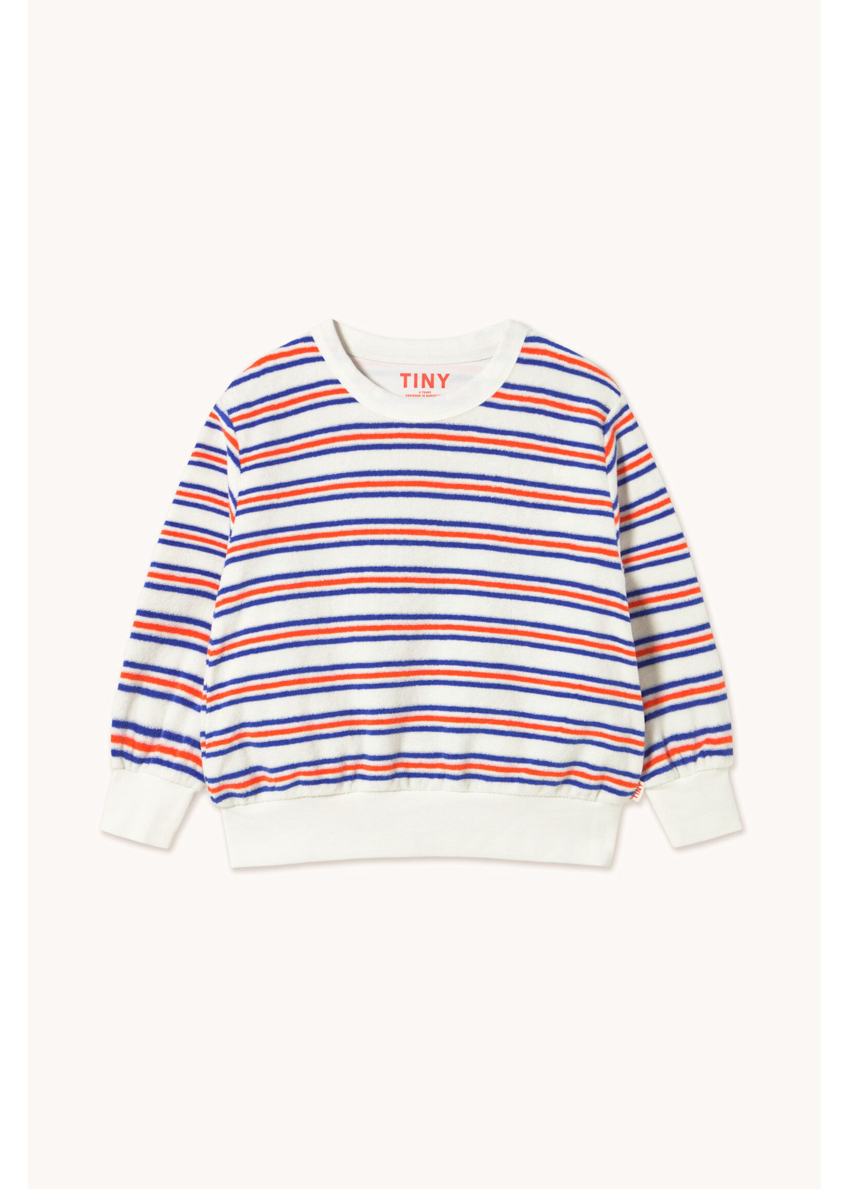TinyCottons TinyCottons Terry Sweater Stripes Multicolor Off White