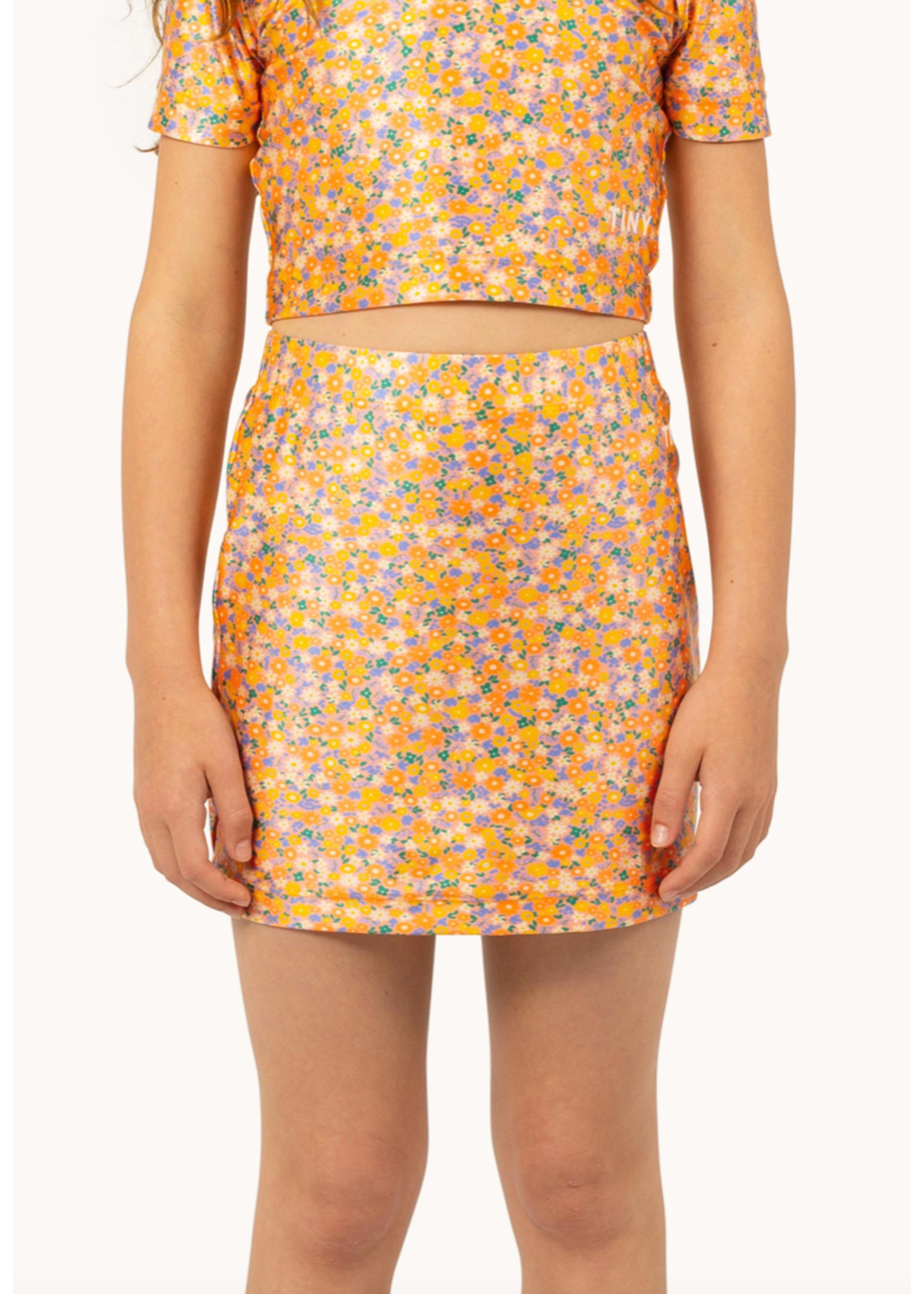 TinyCottons TinyCottons Shiny Mini Skirt Papaya