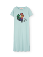 The Animals Observatory TAO Dress Gorilla Chicken Light Blue