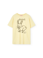 The Animals Observatory TAO T-Shirt Big Rooster Rabbit Sorbet Yellow