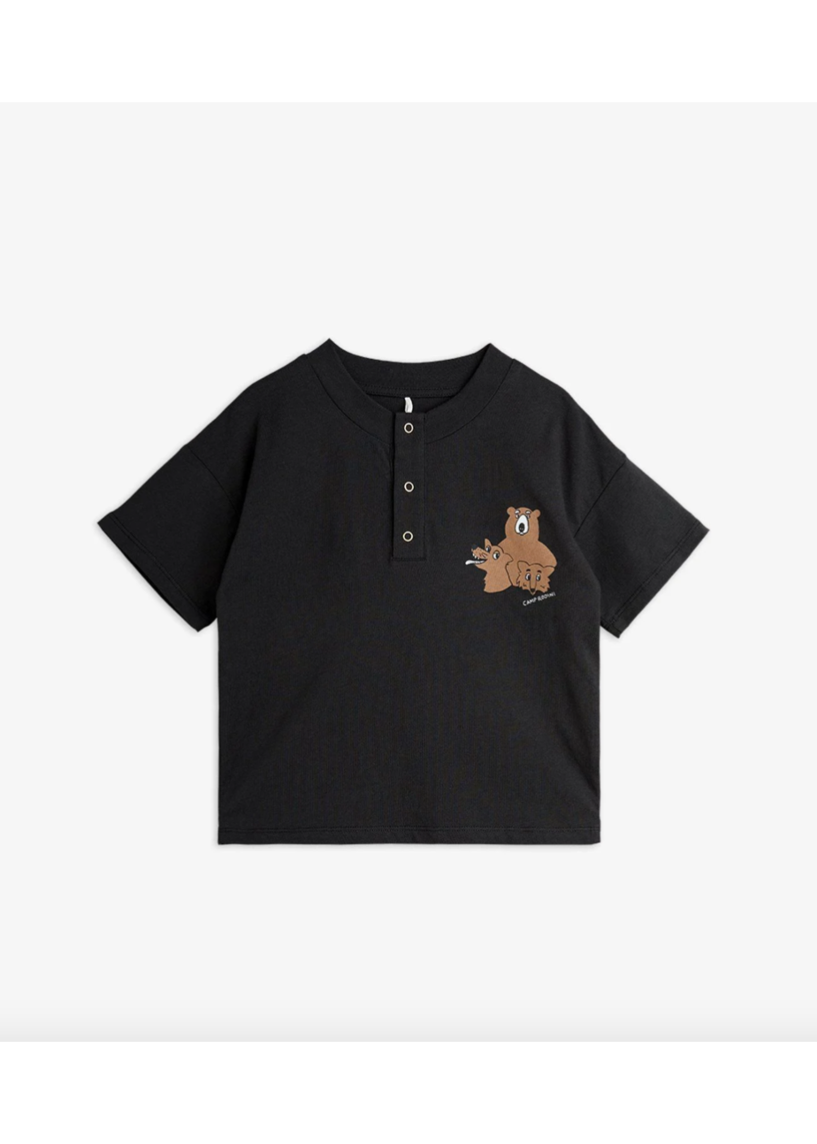Mini Rodini Mini Rodini T-Shirt Grandpa Black