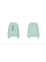 The Animals Observatory TAO Sweater Shark Rabbit Light Blue