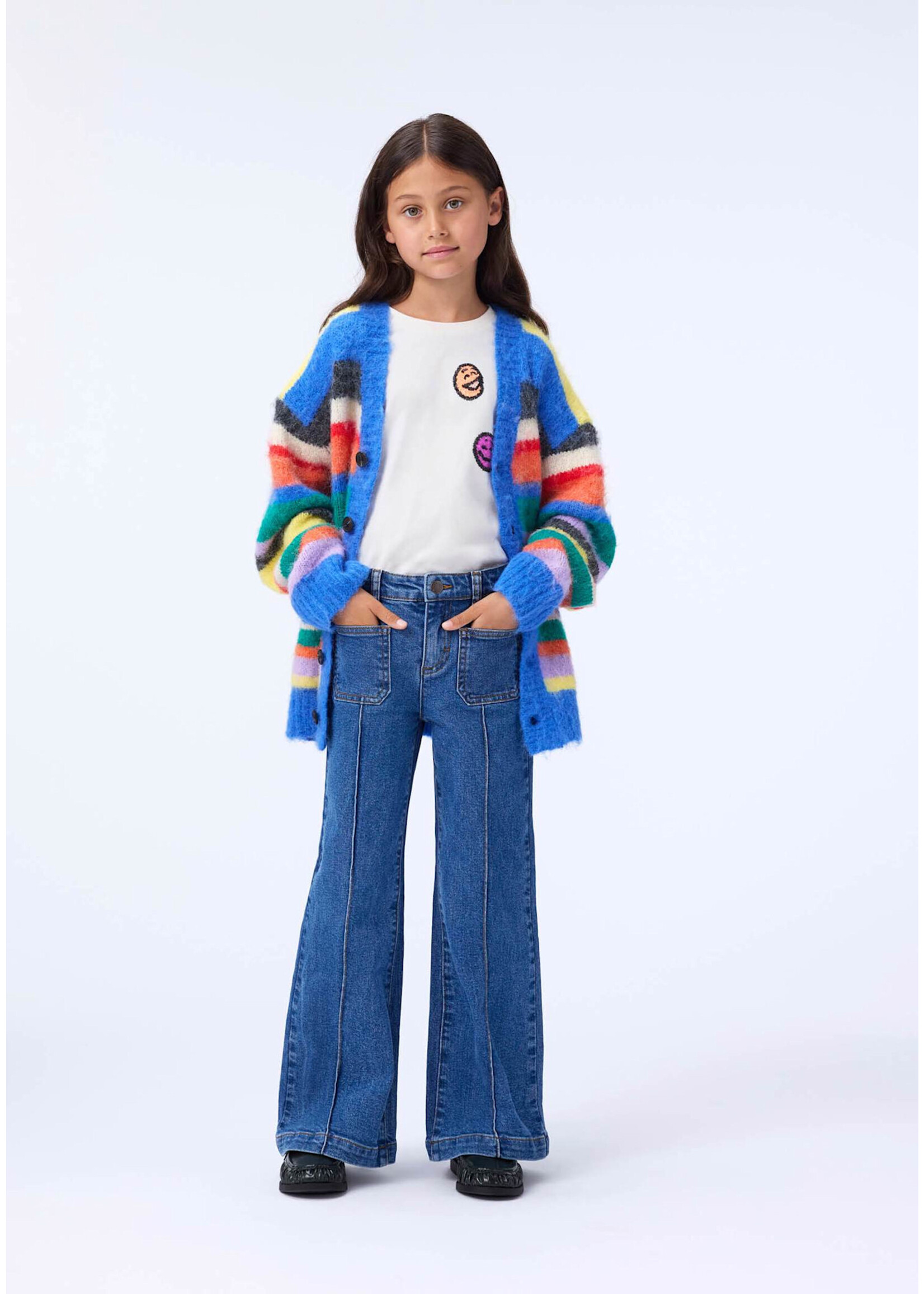 MOLO Molo Cardigan Brutus Fuzzy Stripe