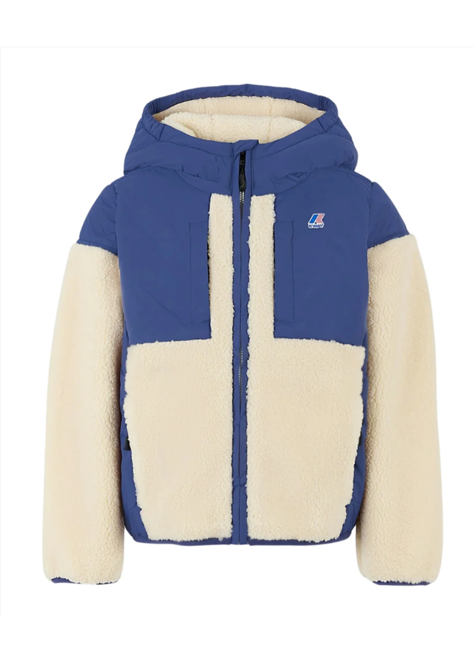 K-Way K-Way Jacket Samson Orsetto Deep Cobalt Blue Ecru