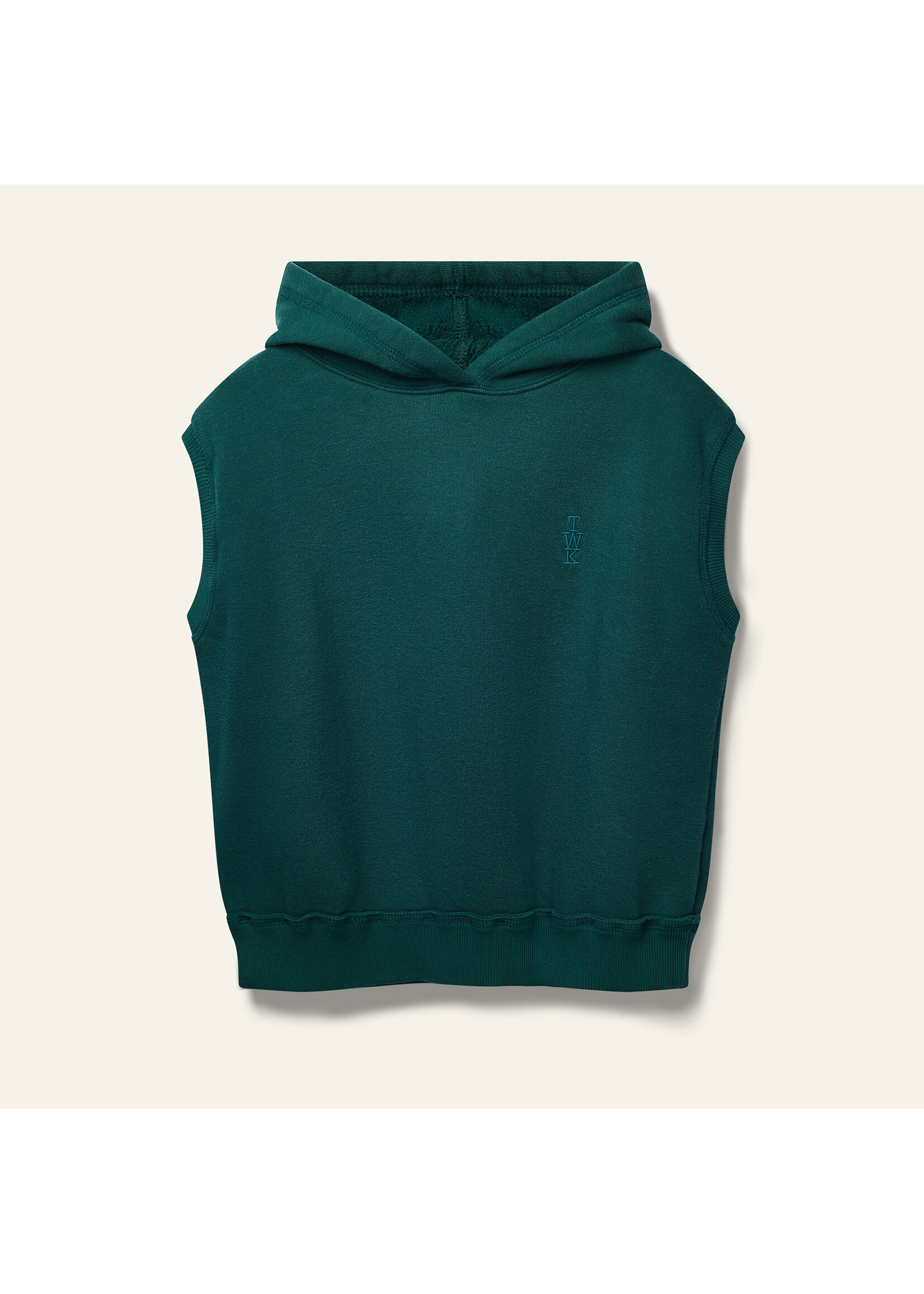 Wynken Wynken Sleeveless Hoody Forest Green
