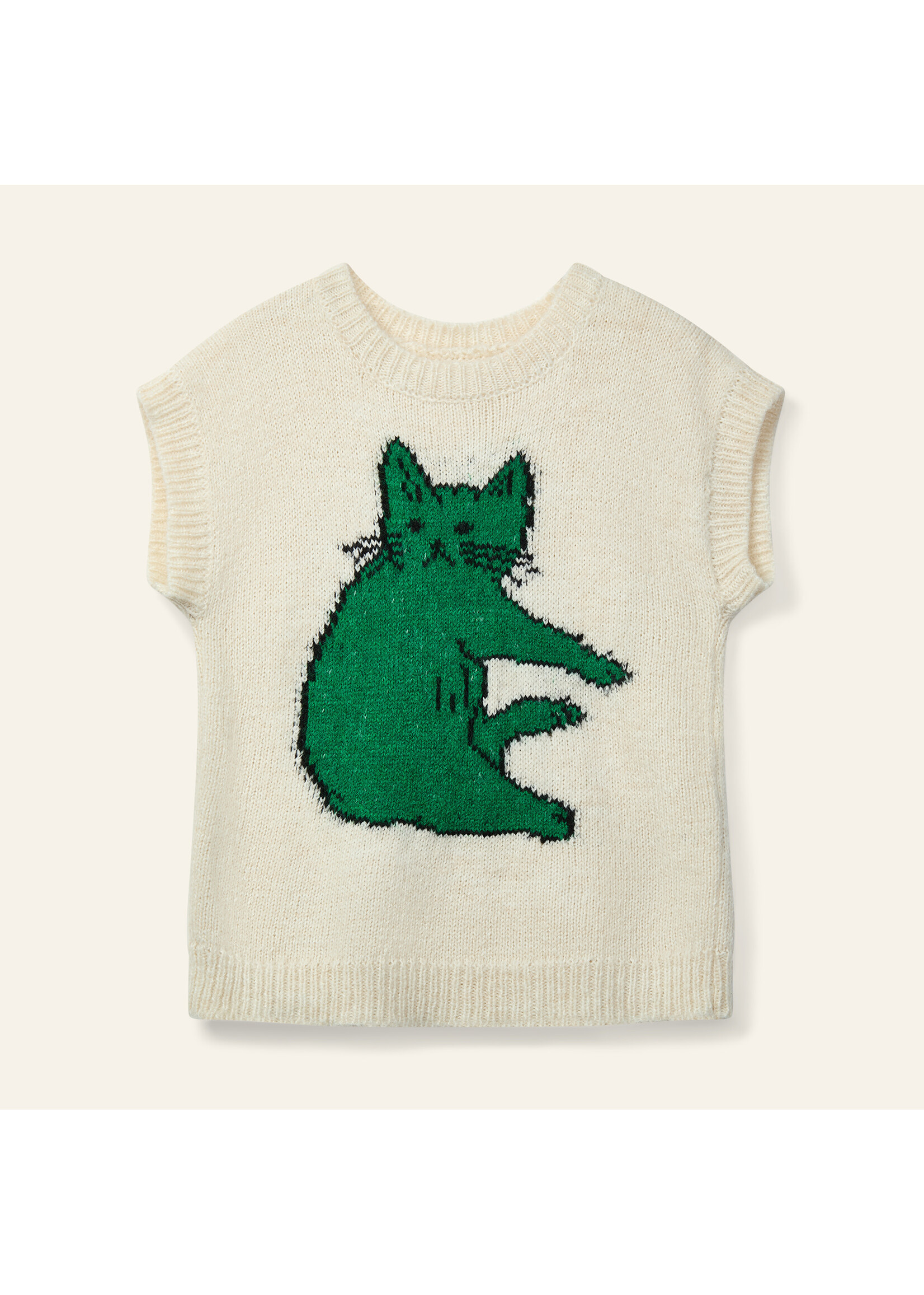 Wynken Wynken Debardeur Paws Ecru/Green