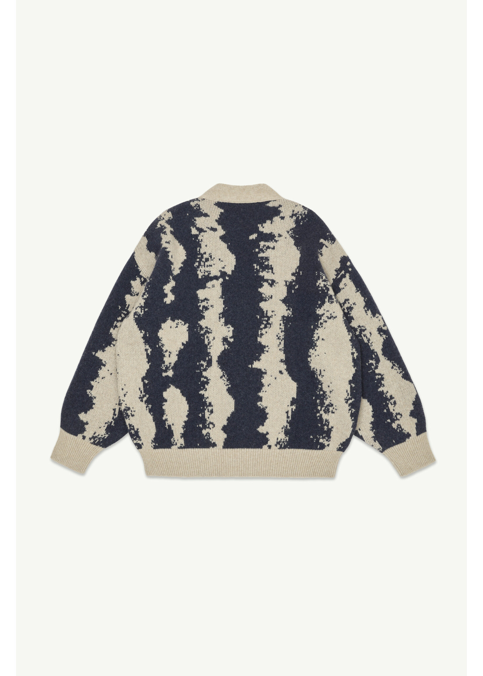 Main Story Main Story Cardigan Knitted Oat & Navy