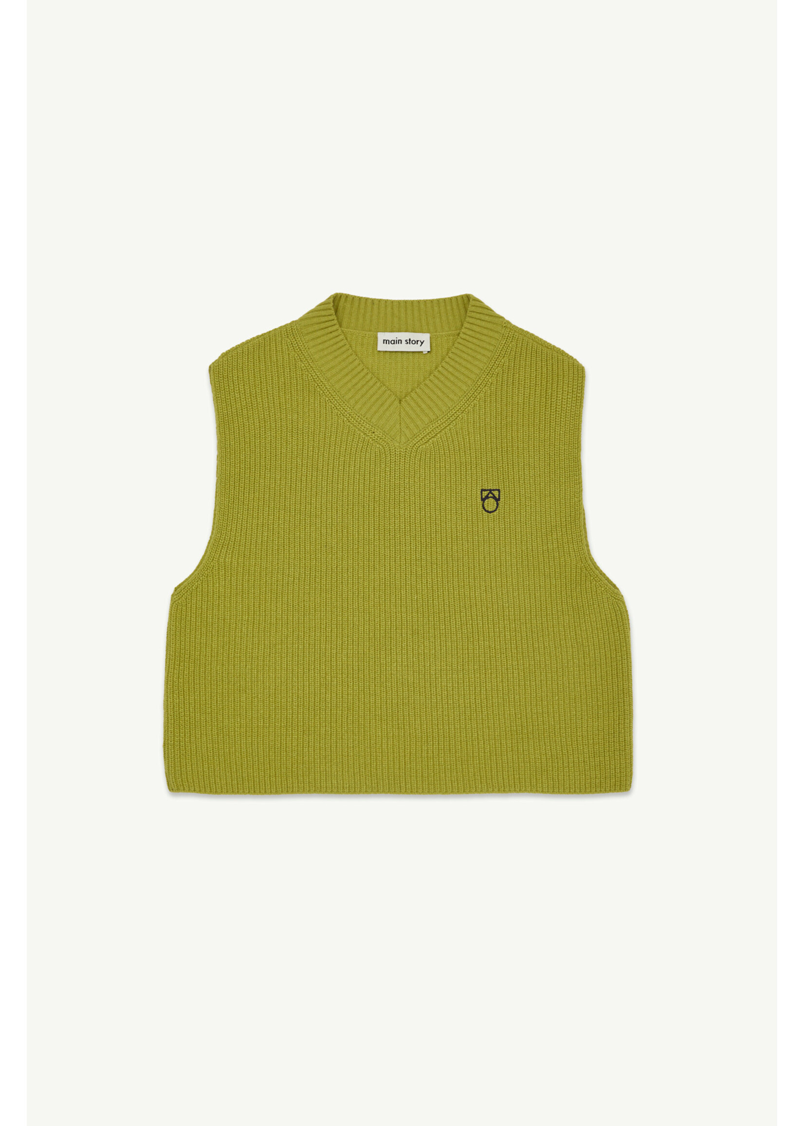 Main Story Main STory Knitted Vest Kiwi