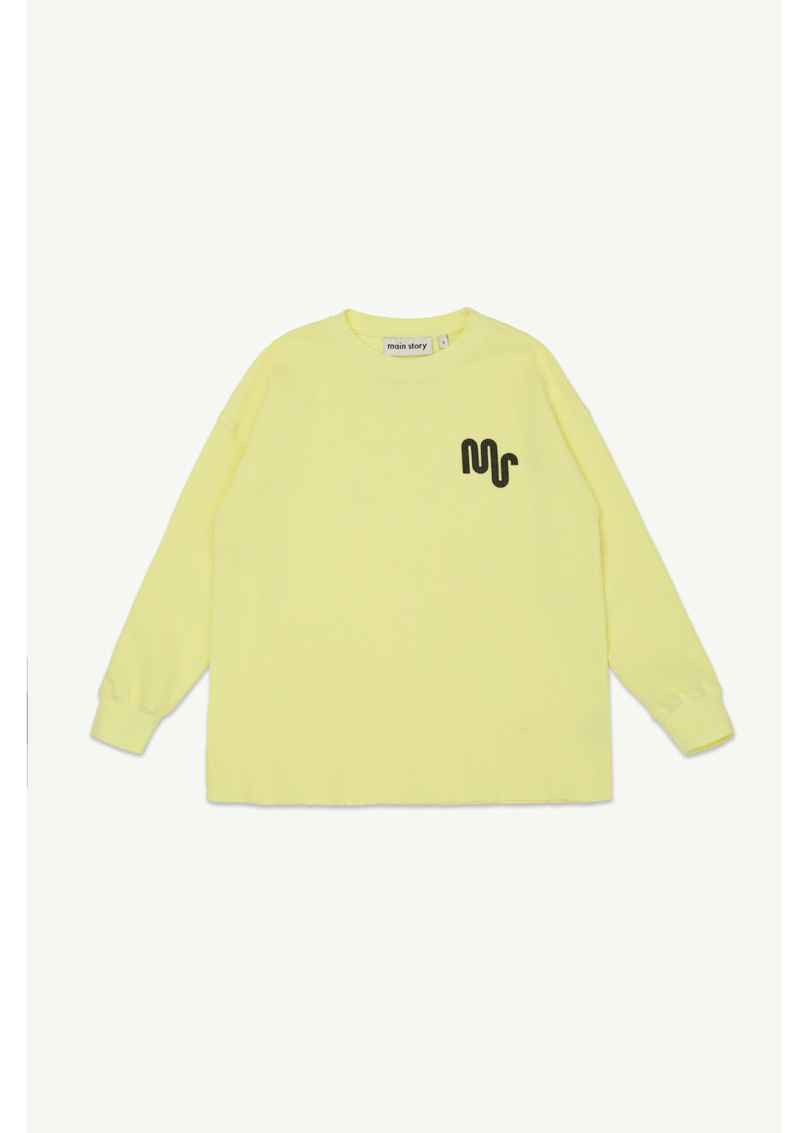 Main Story Main STory Waffle T-Shirt Soft Yellow