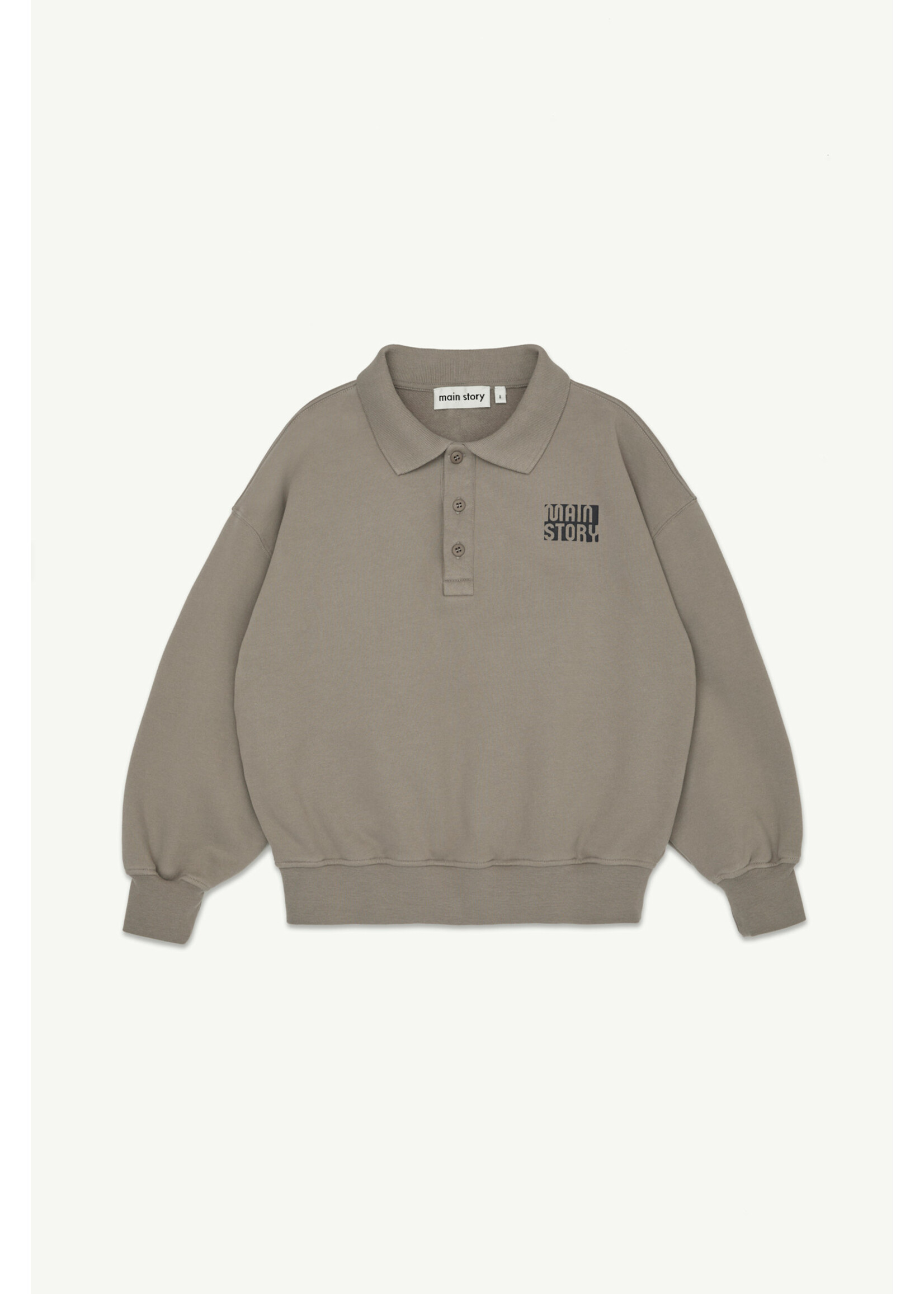 Main Story Main Story Polo Fleece Driftwood