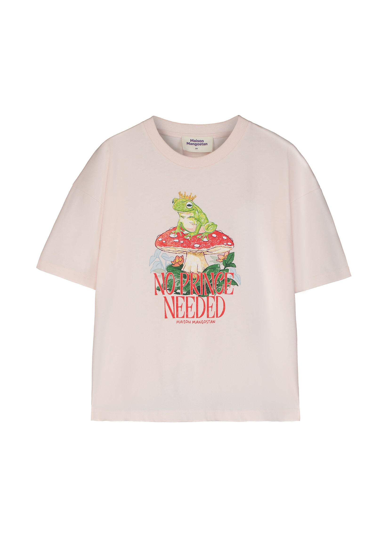 Maison Mangostan Maison Mangostan T-Shirt No Prince Needed Blush