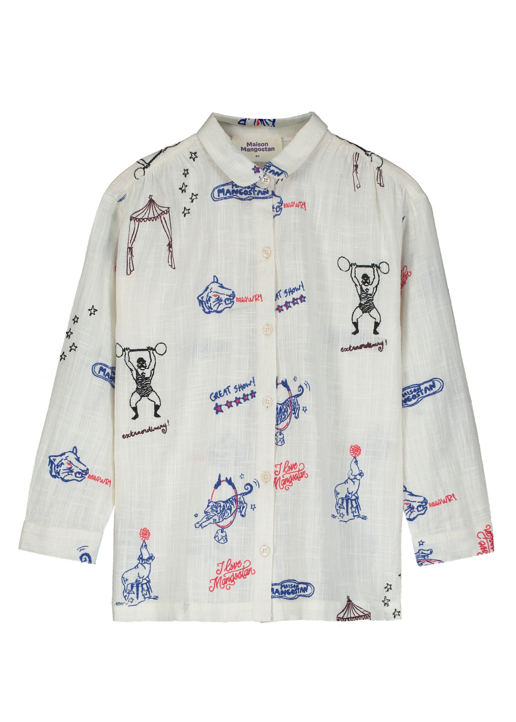 Maison Mangostan Maison Mangostan Shirt Circus Embroidery