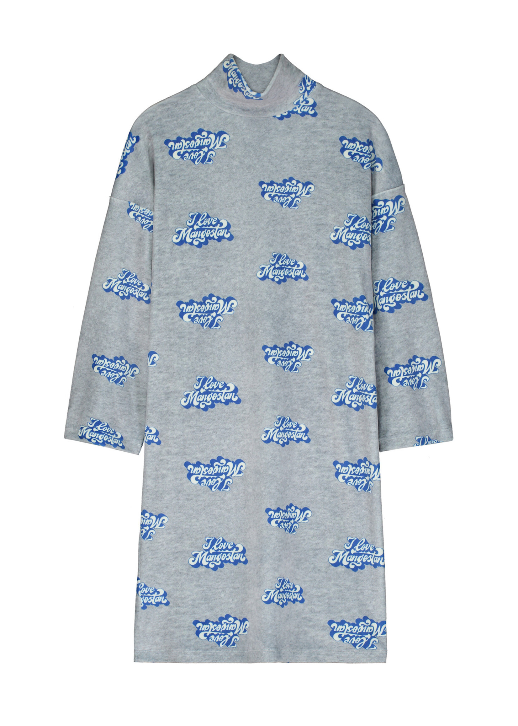 Maison Mangostan Maison Mangostan Velvet Dress Grey