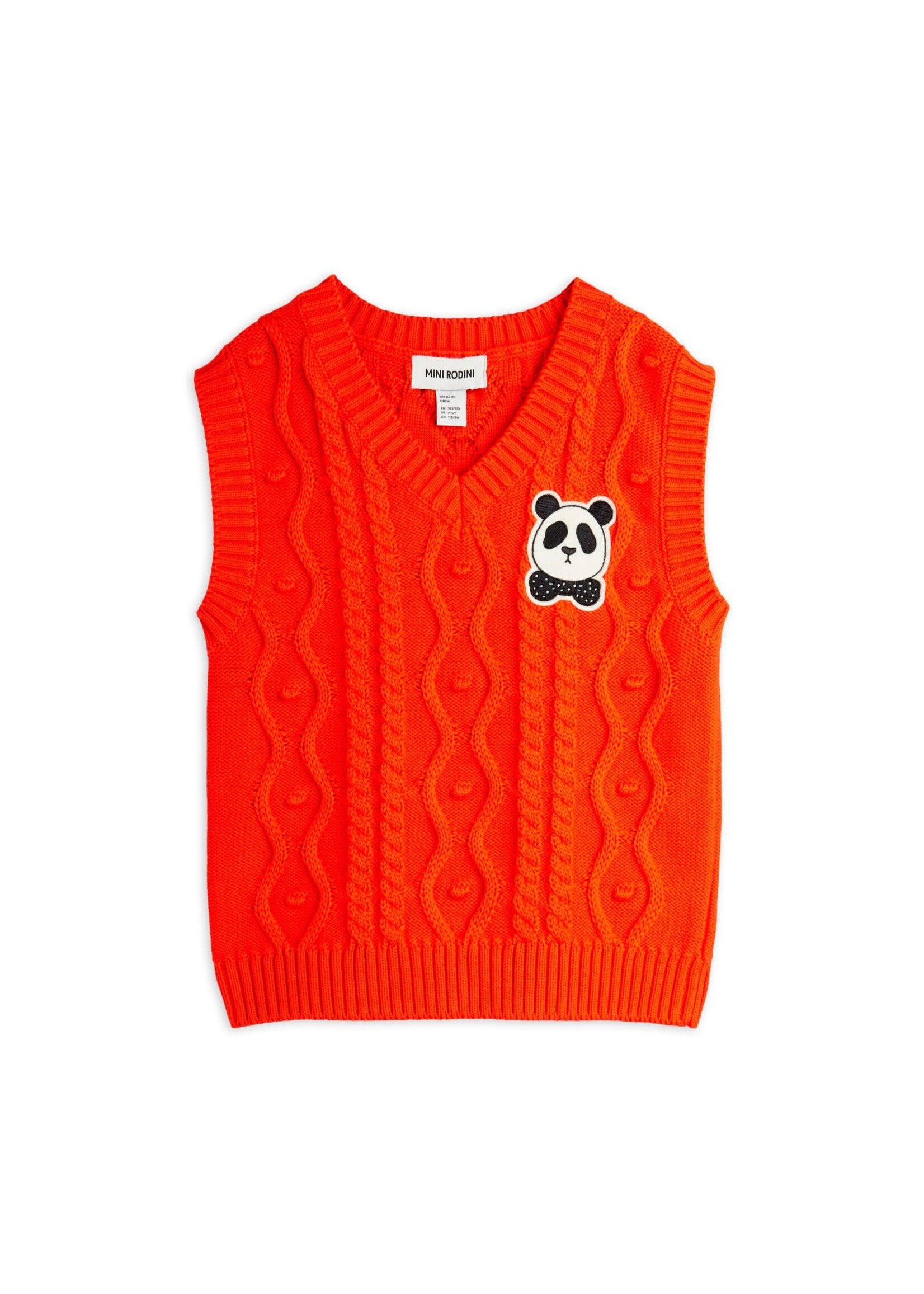 Mini Rodini Mini Rodini Debardeur Panda Red