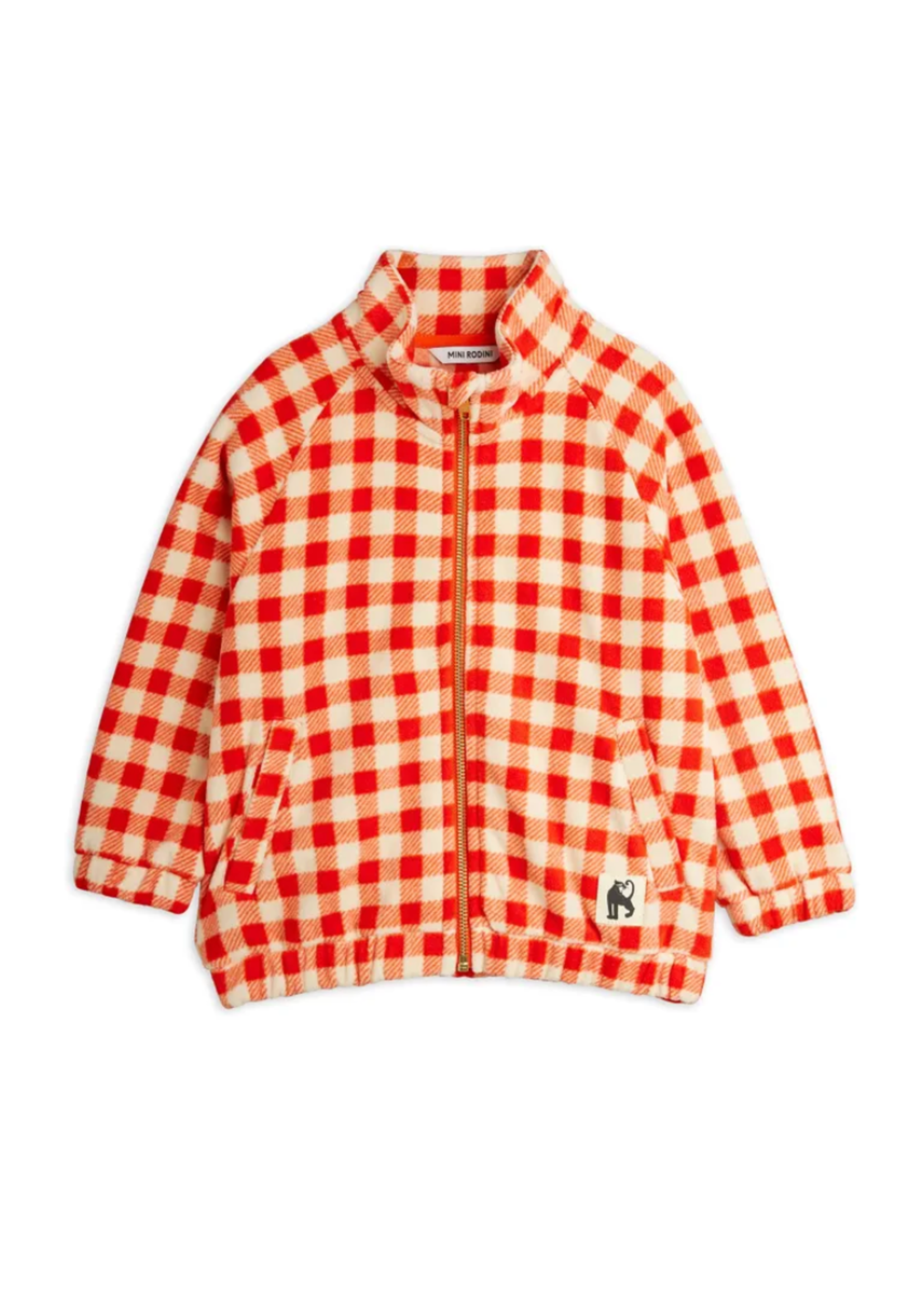 Mini Rodini Mini Rodini Fleece Jacket Gingham Red