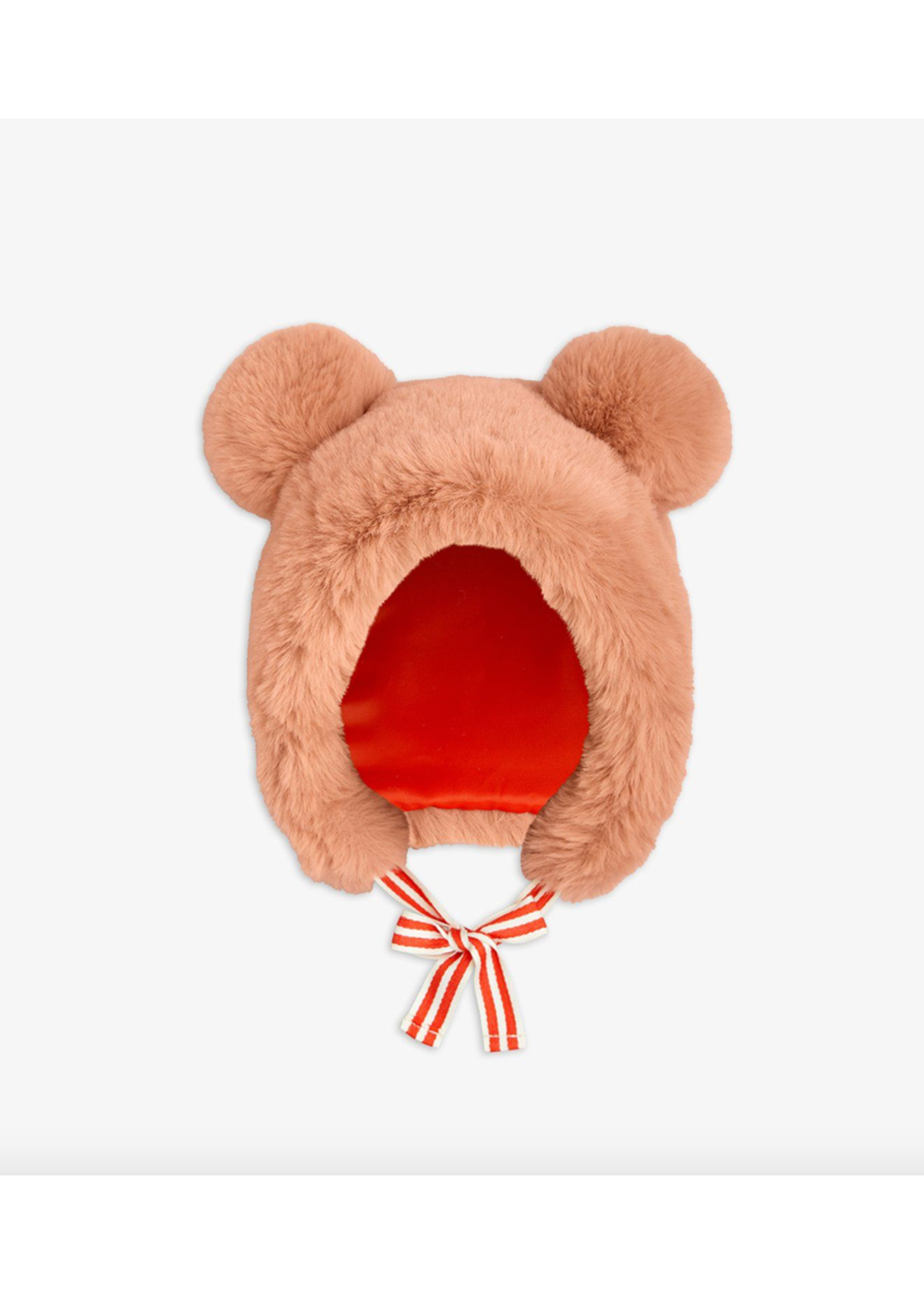 Mini Rodini Mini Rodini Faux Fur Cap Soft Coral
