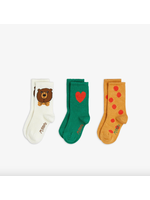 Mini Rodini Mini Rodini Socks Bear 3-pack