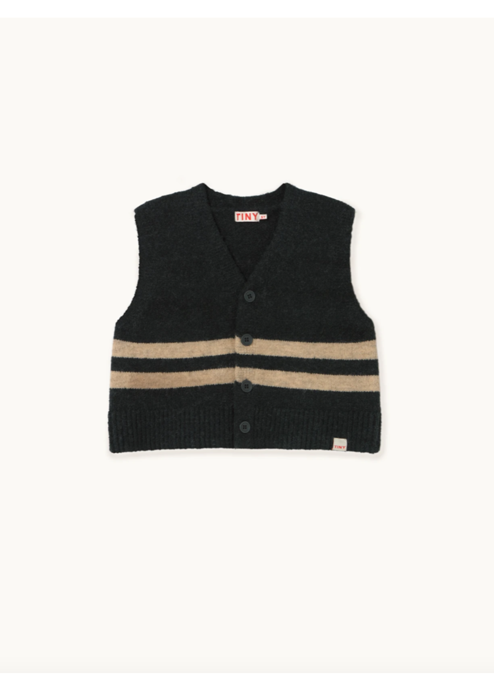 TinyCottons TinyCottons Vest Wool Dark  Green