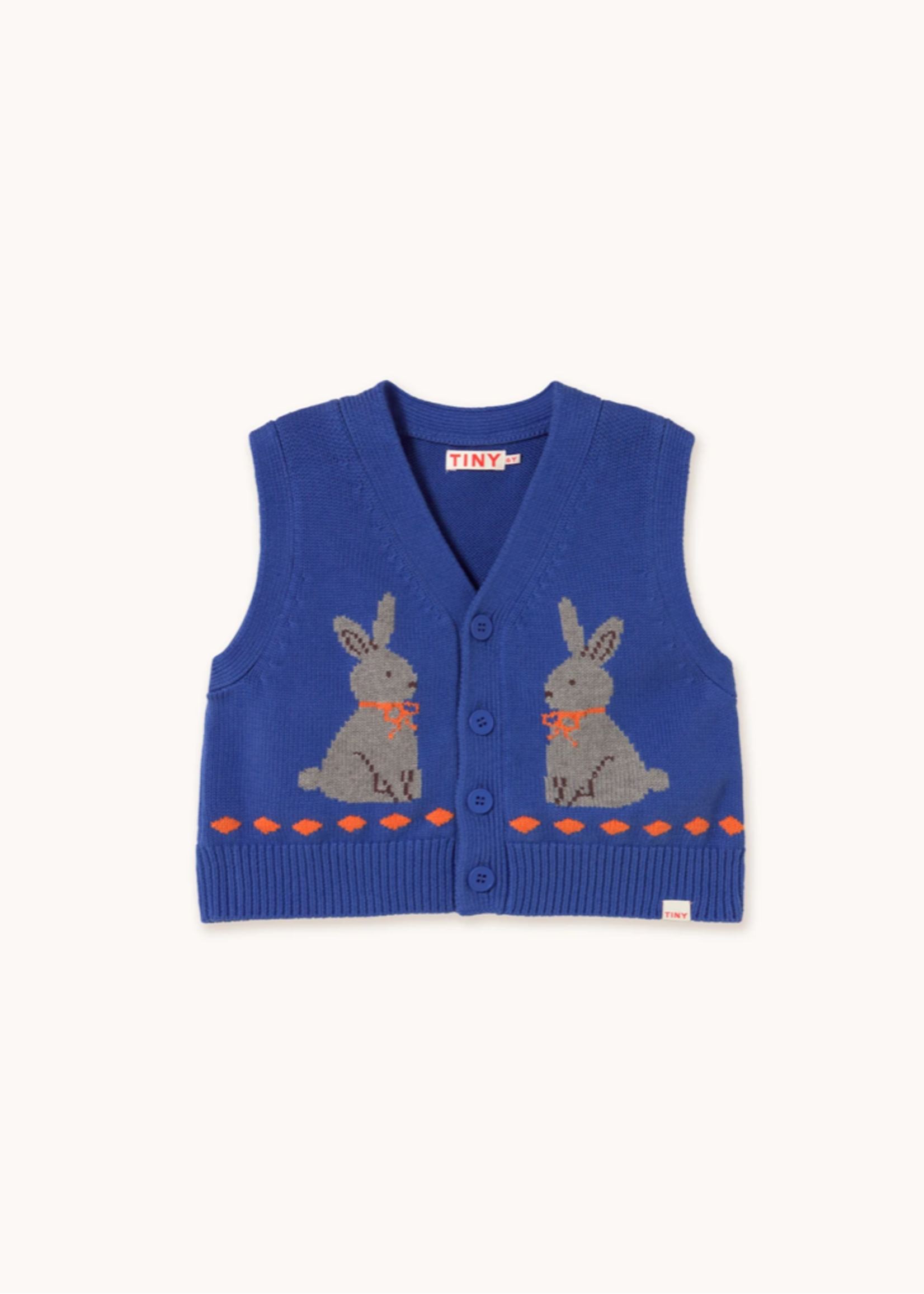 TinyCottons TinyCottons Vest Rabbits Blue