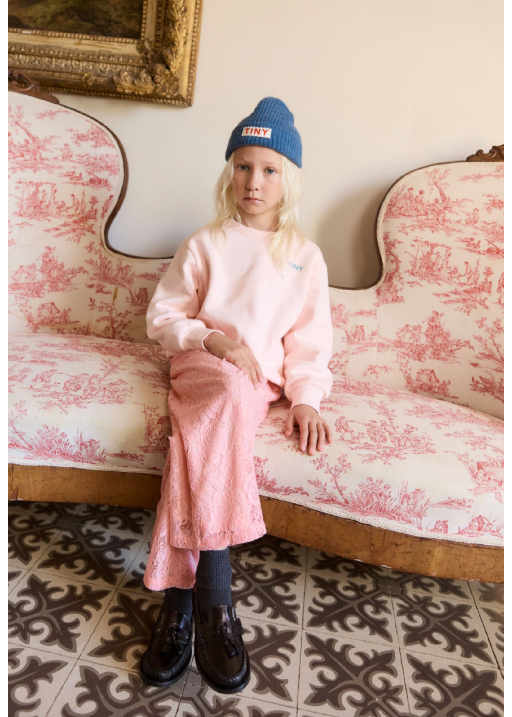 TinyCottons TinyCottons Lace Pants Pink