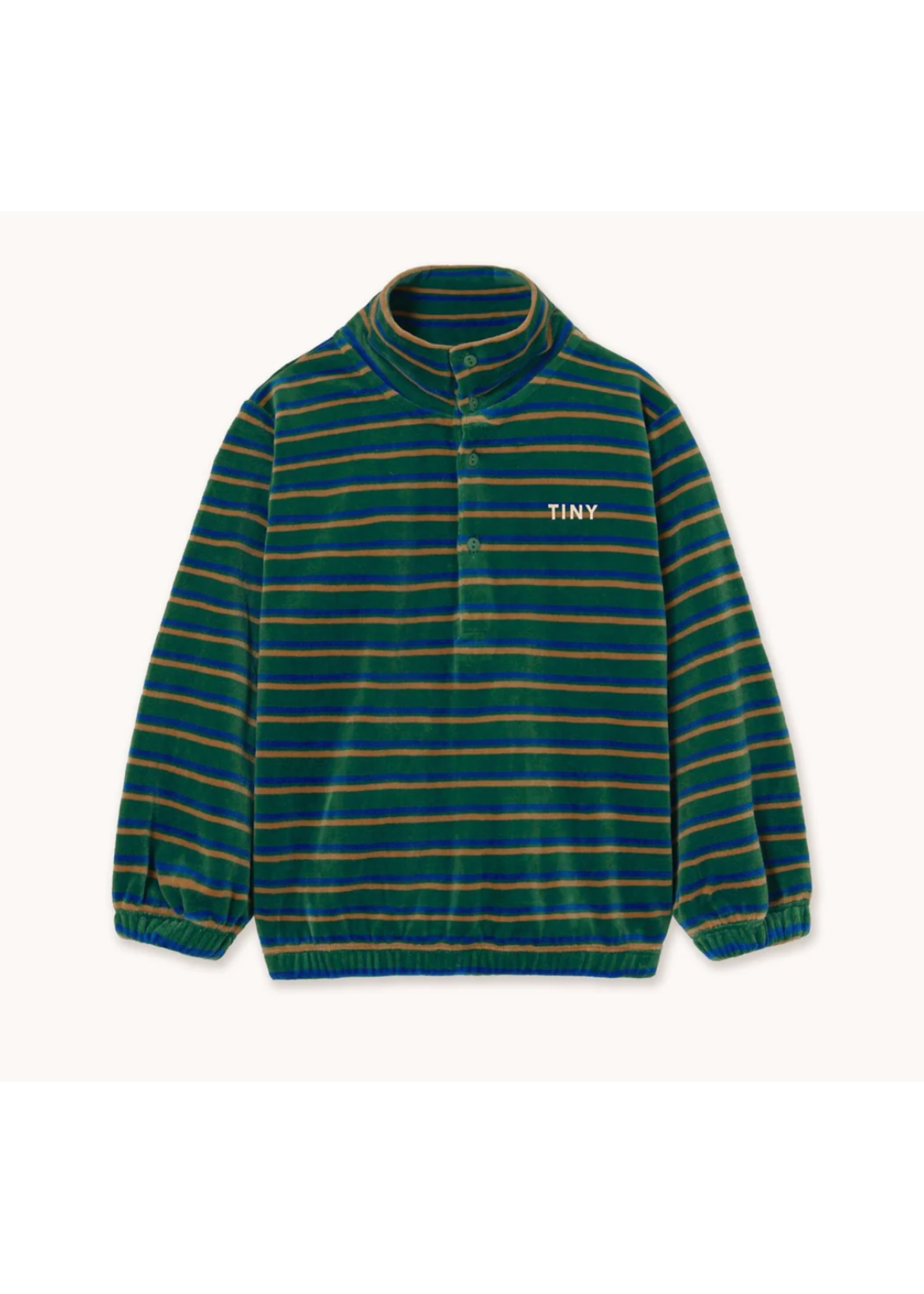 TinyCottons TinyCottons Sweater Green Mockneck