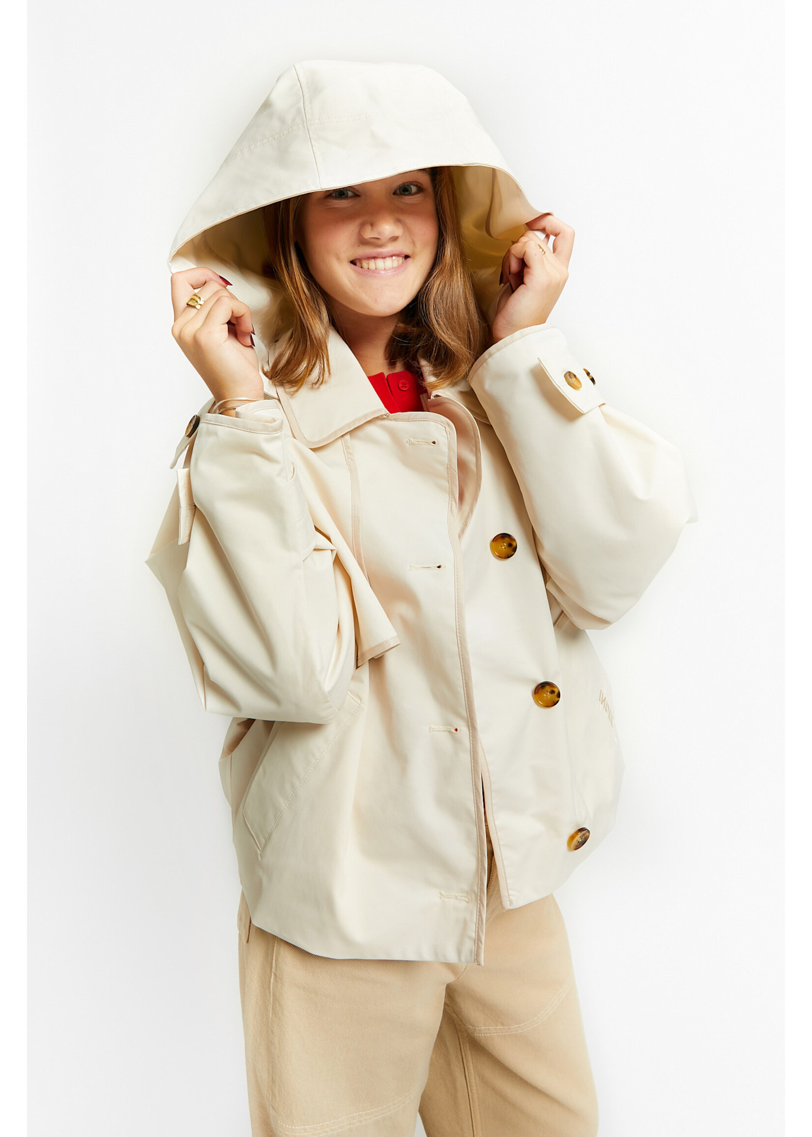 INDEE INDEE Short Trench Jacket Voyage Cream