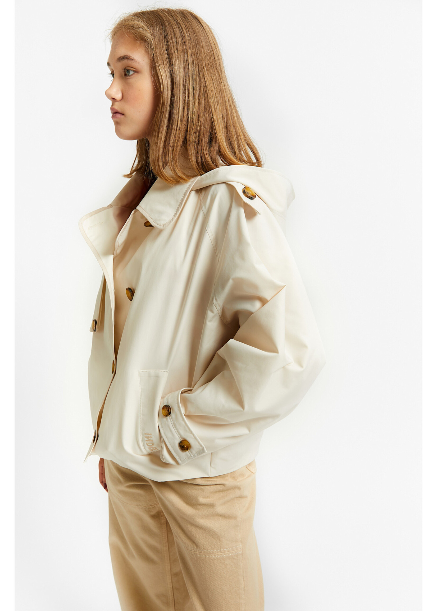 INDEE INDEE Short Trench Jacket Voyage Cream