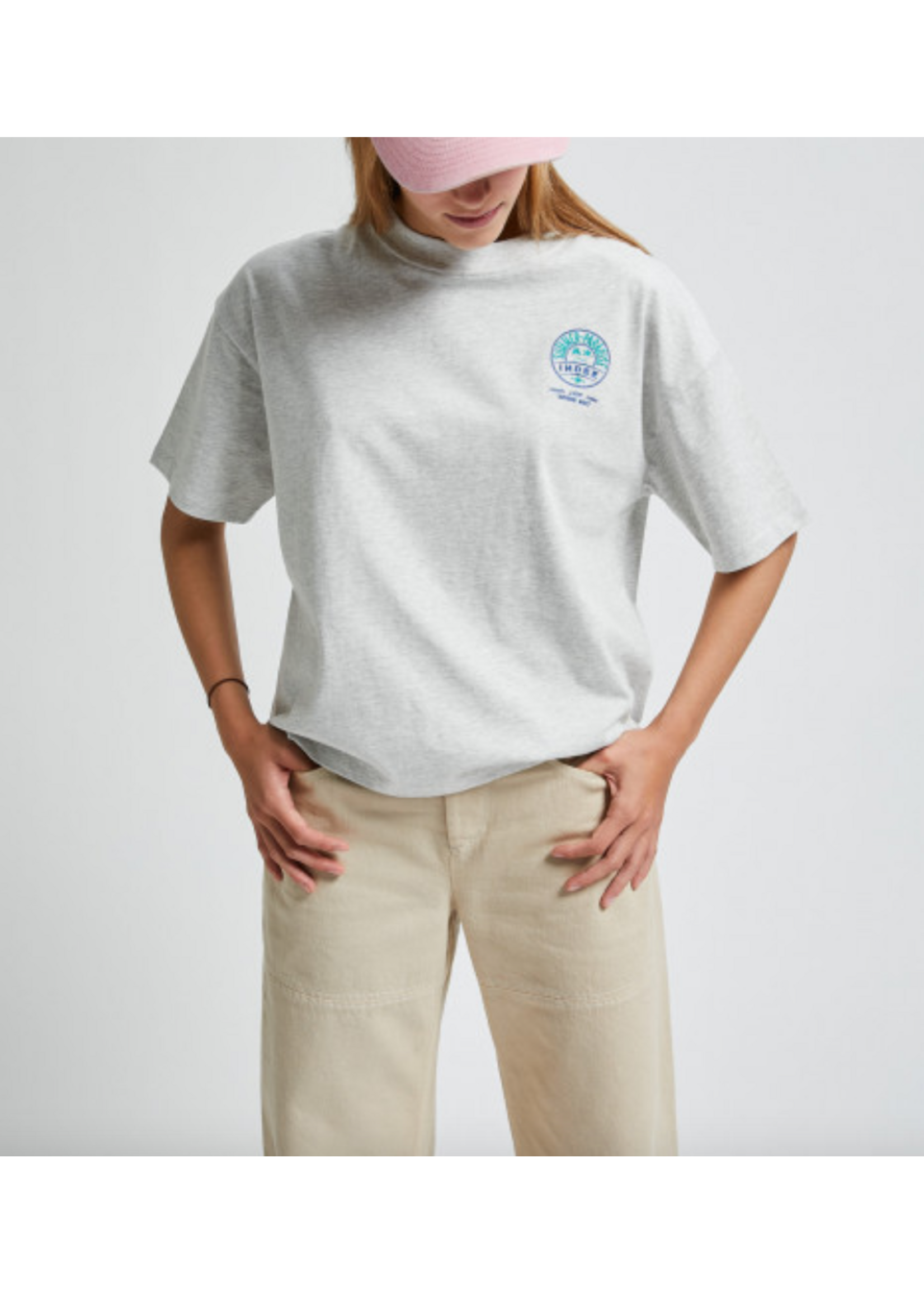 INDEE INDEE T-Shirt Vacancy Grey Melange