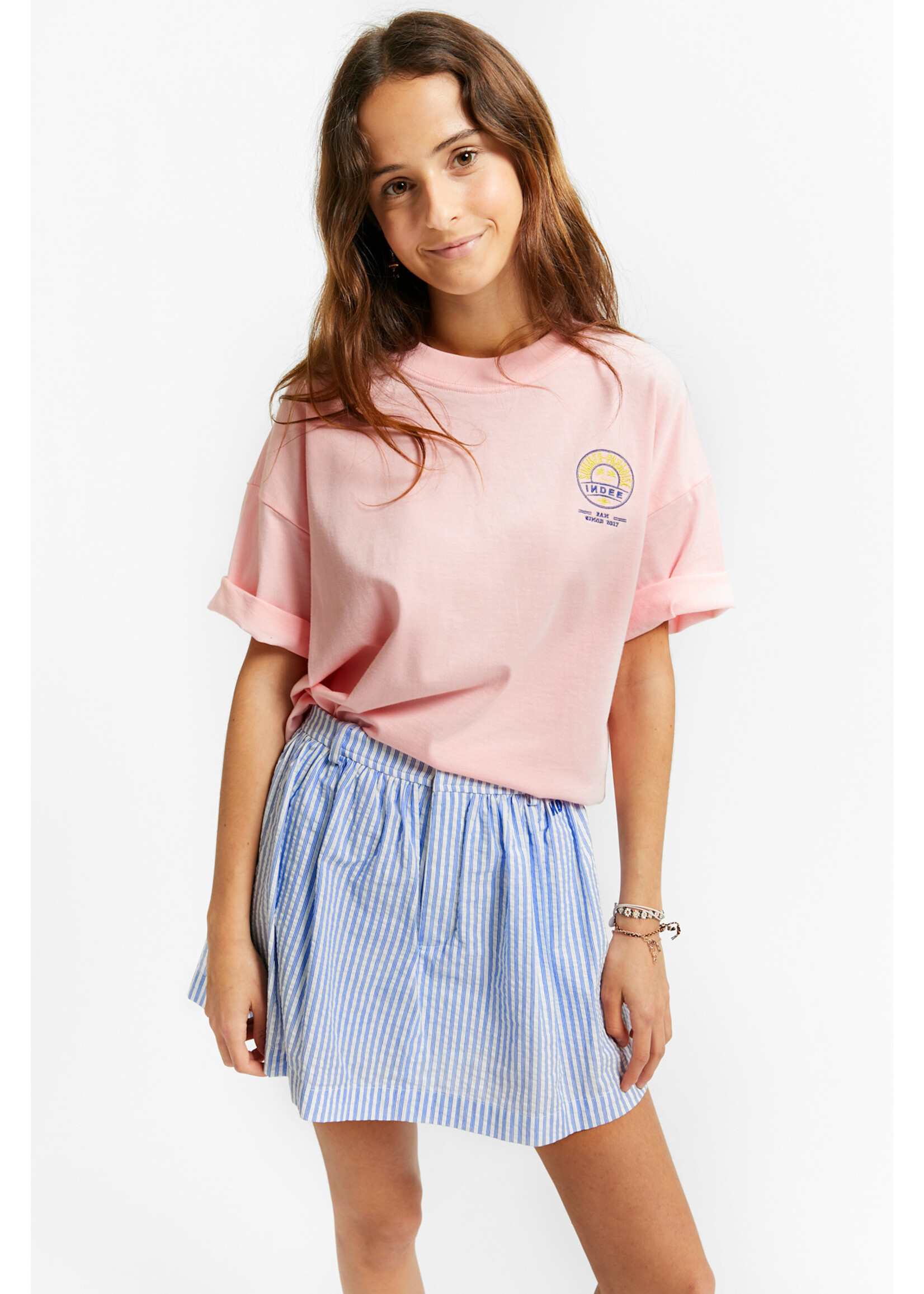 INDEE INDEE T-Shirt Vacancy Begonia Pink