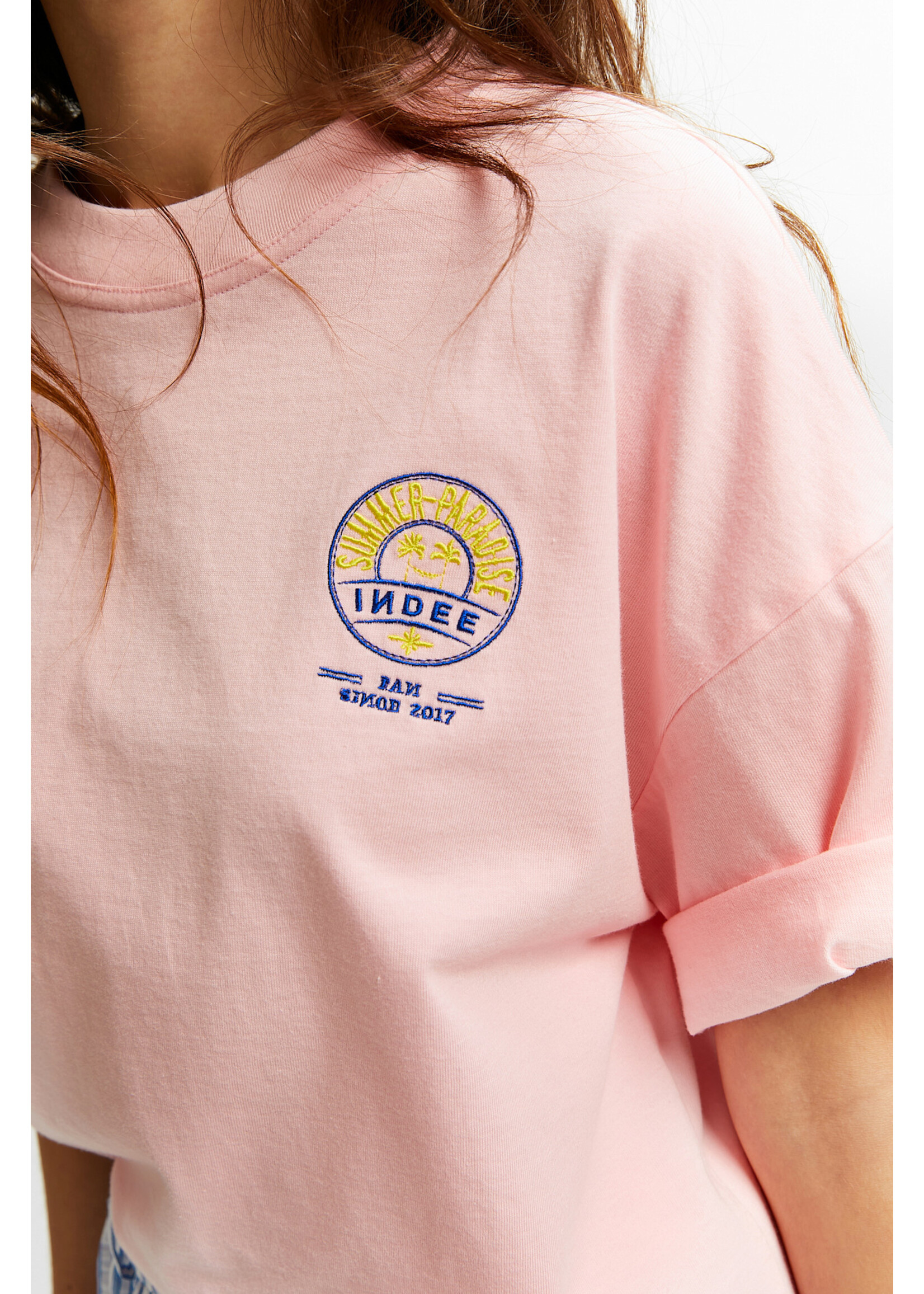 INDEE INDEE T-Shirt Vacancy Begonia Pink