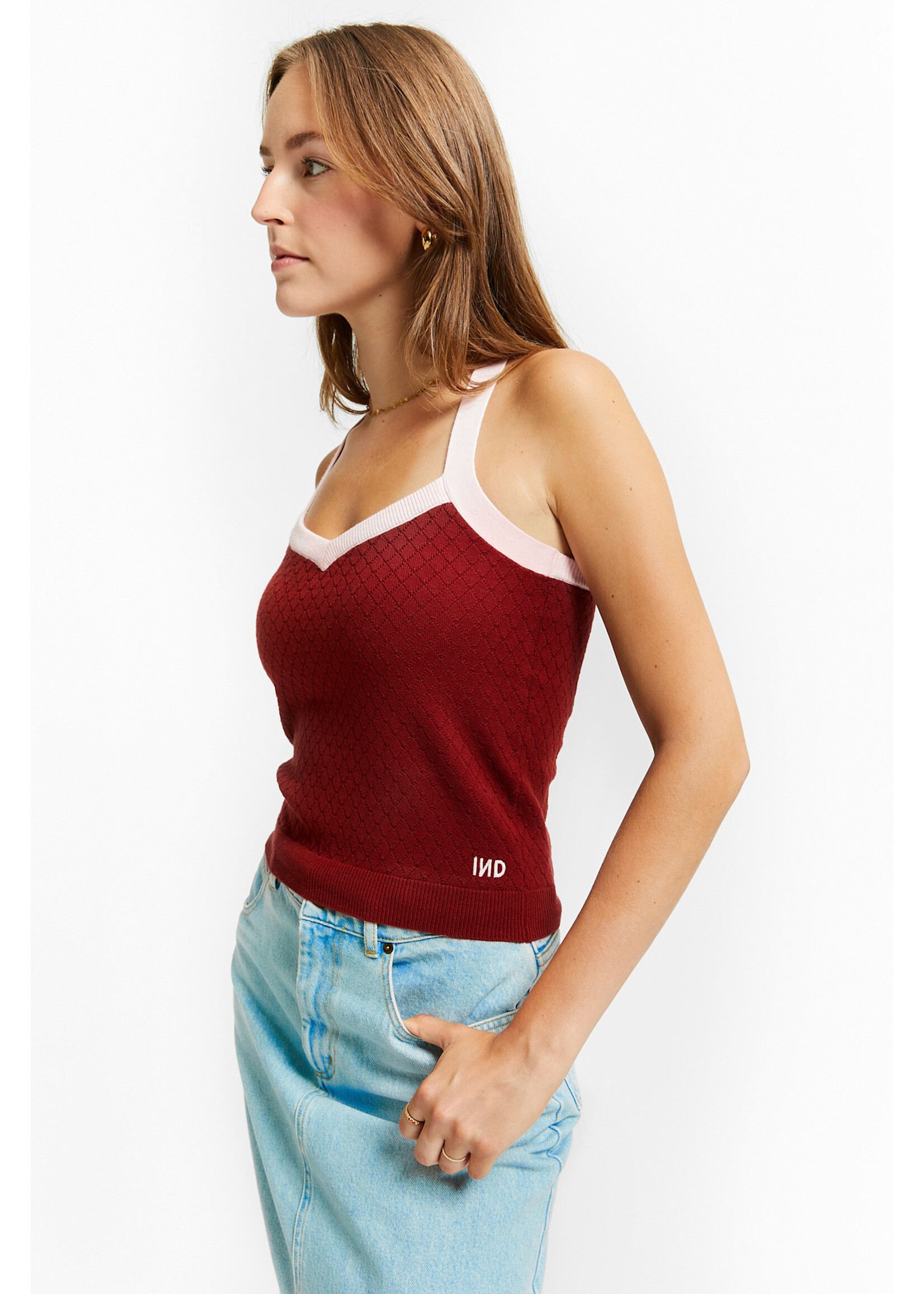 INDEE INDEE Knitted Top Vintage Rooibos REd