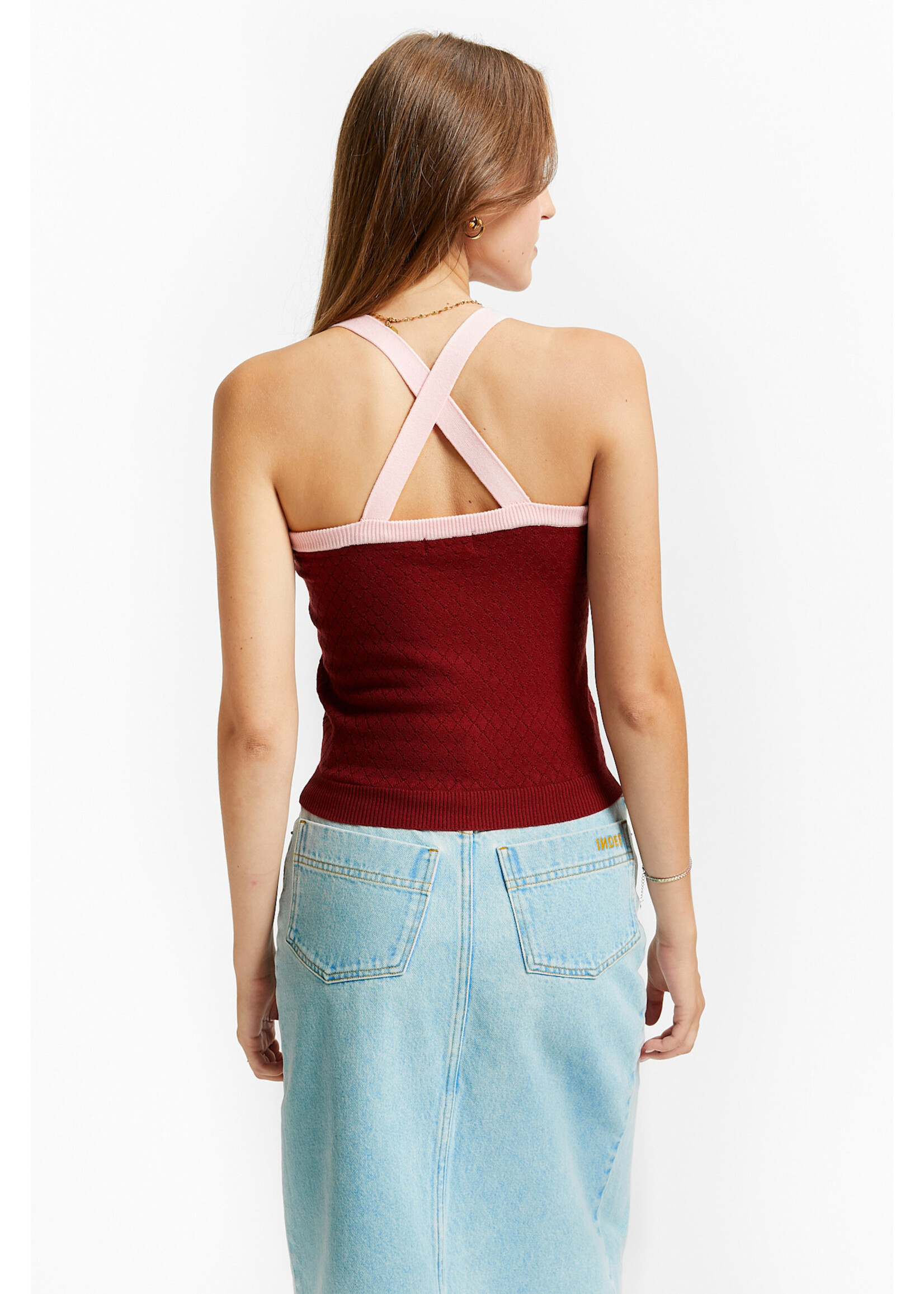 INDEE INDEE Knitted Top Vintage Rooibos REd