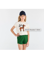 The Animals Observatory TAO T-Shirt Rooster Horse Raw White